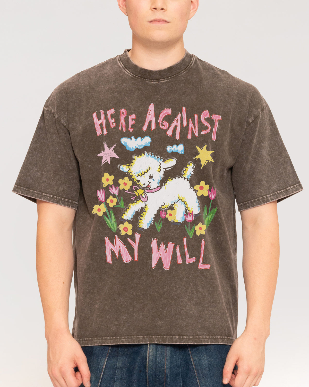 Here Against My Will Oversized Tee
