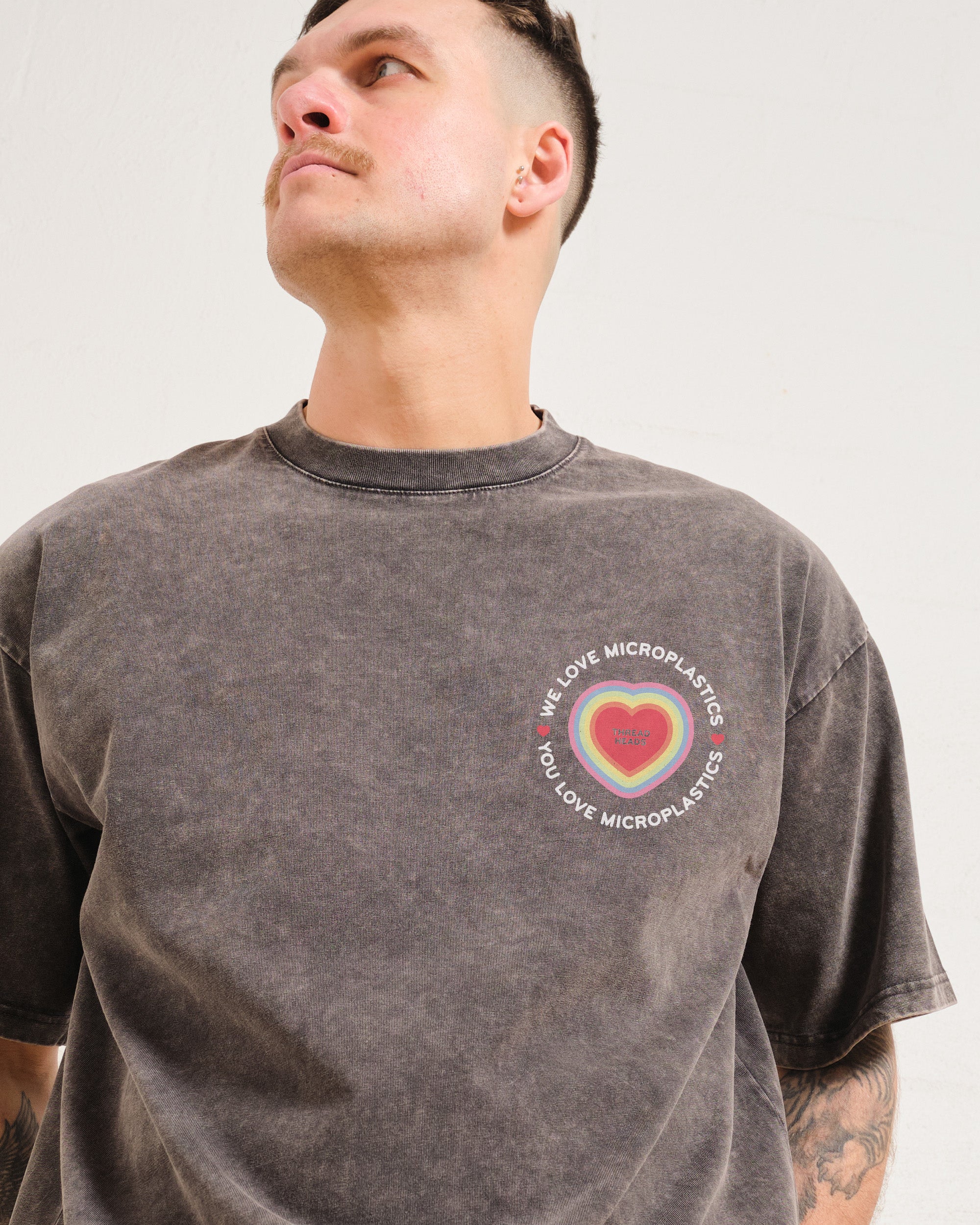 We Love Microplastics Oversized Tee