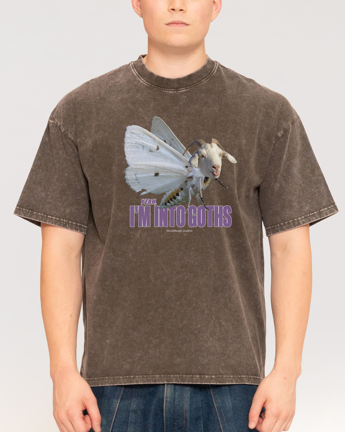 I’m Into Goths Grey Stone Oversized Tee
