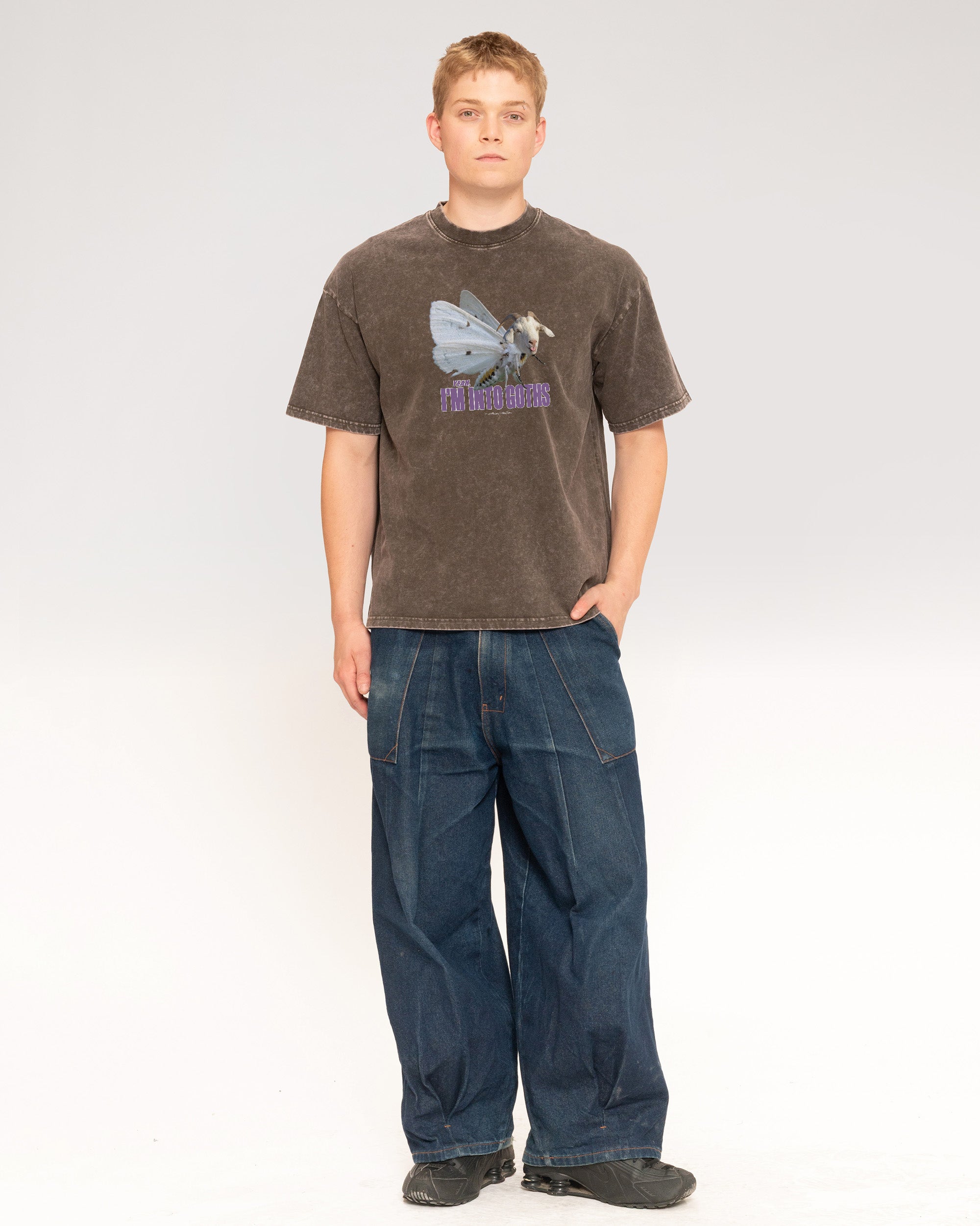 I’m Into Goths Grey Stone Oversized Tee