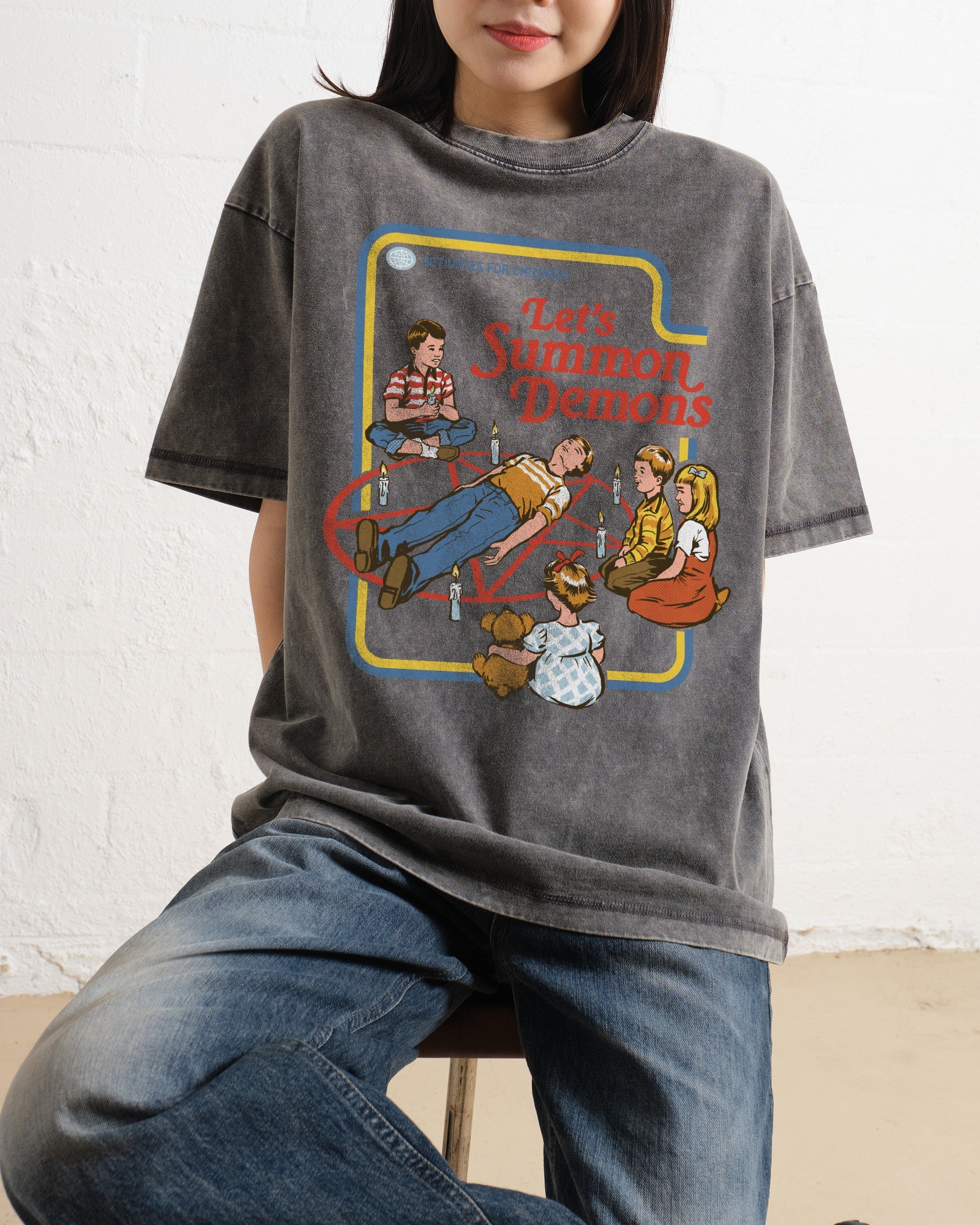 Let's Summon Demons Wash Tee Australia Online
