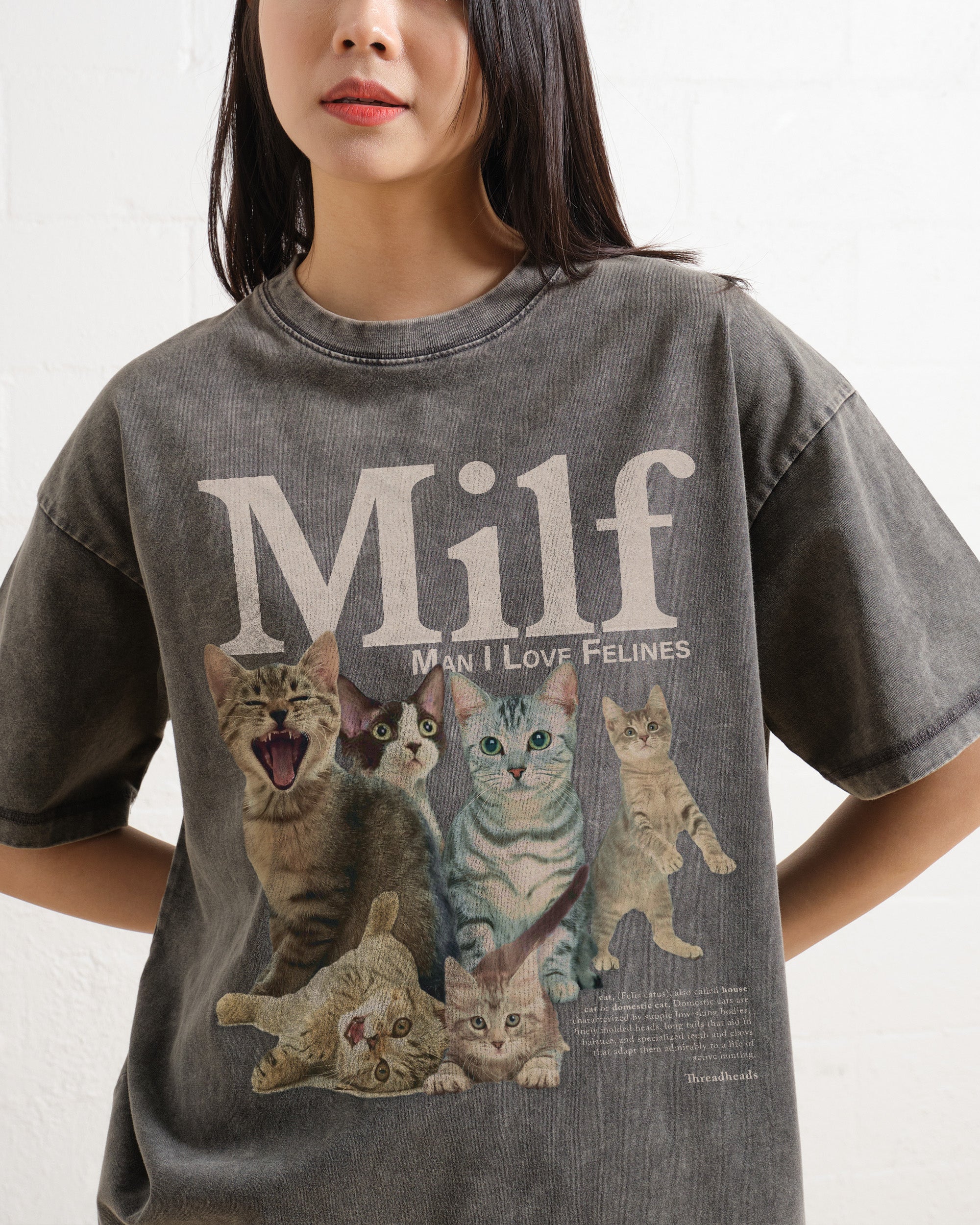 Man I Love Felines Wash Tee Australia Online