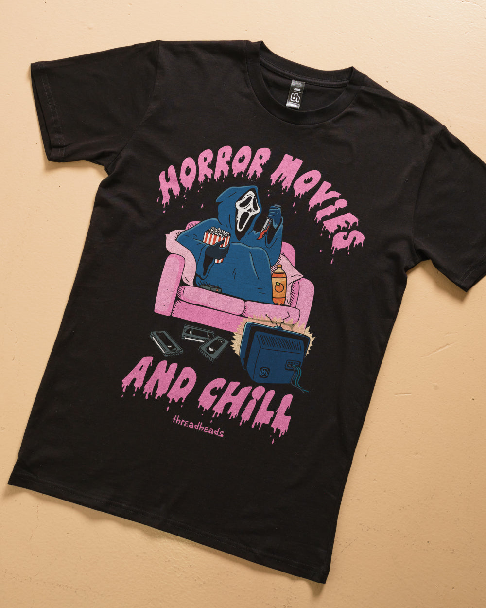 Horror Movies and Chill T-Shirt Funny T-Shirt - Main Image