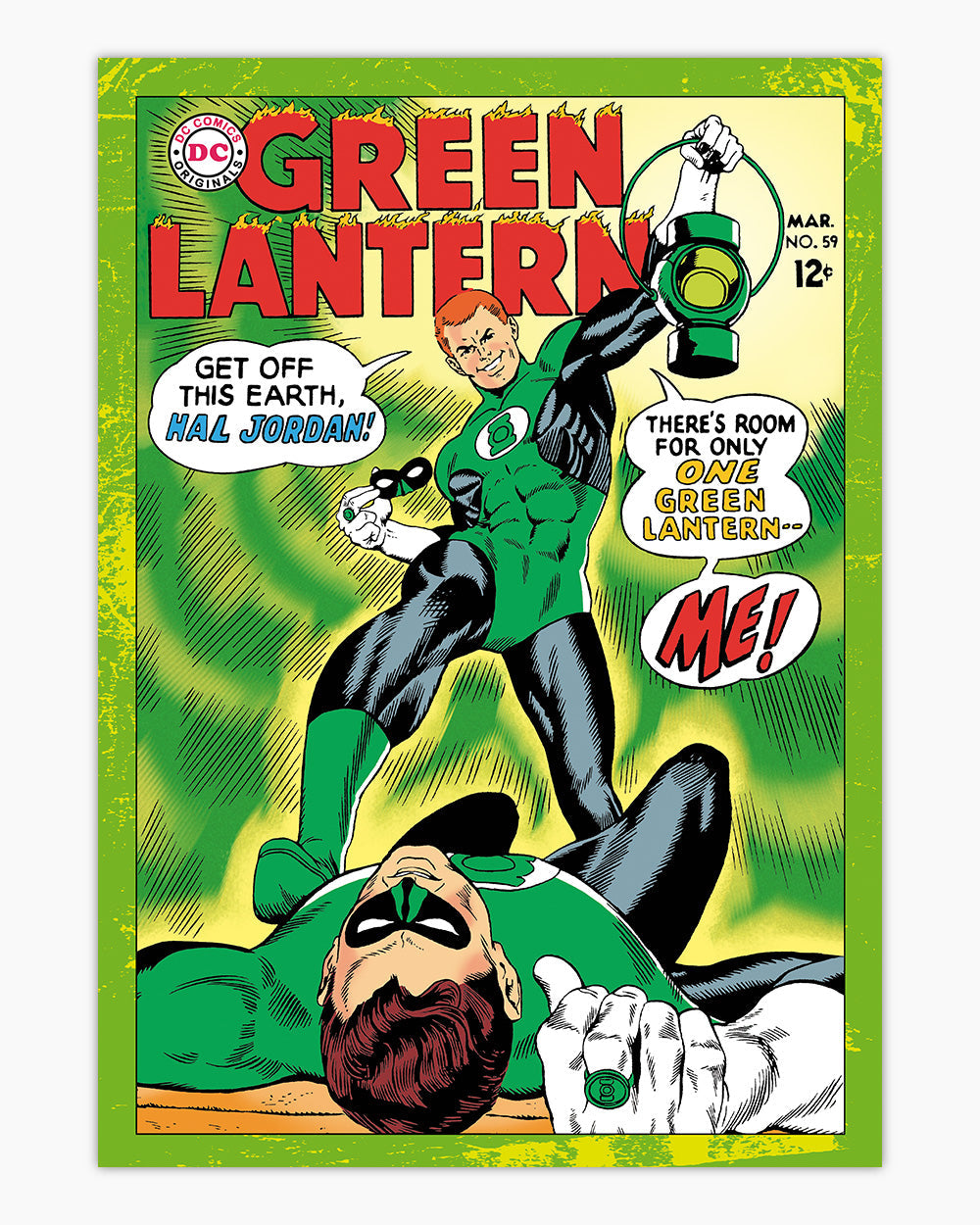 Hal Jordan Art Print #colour_Green