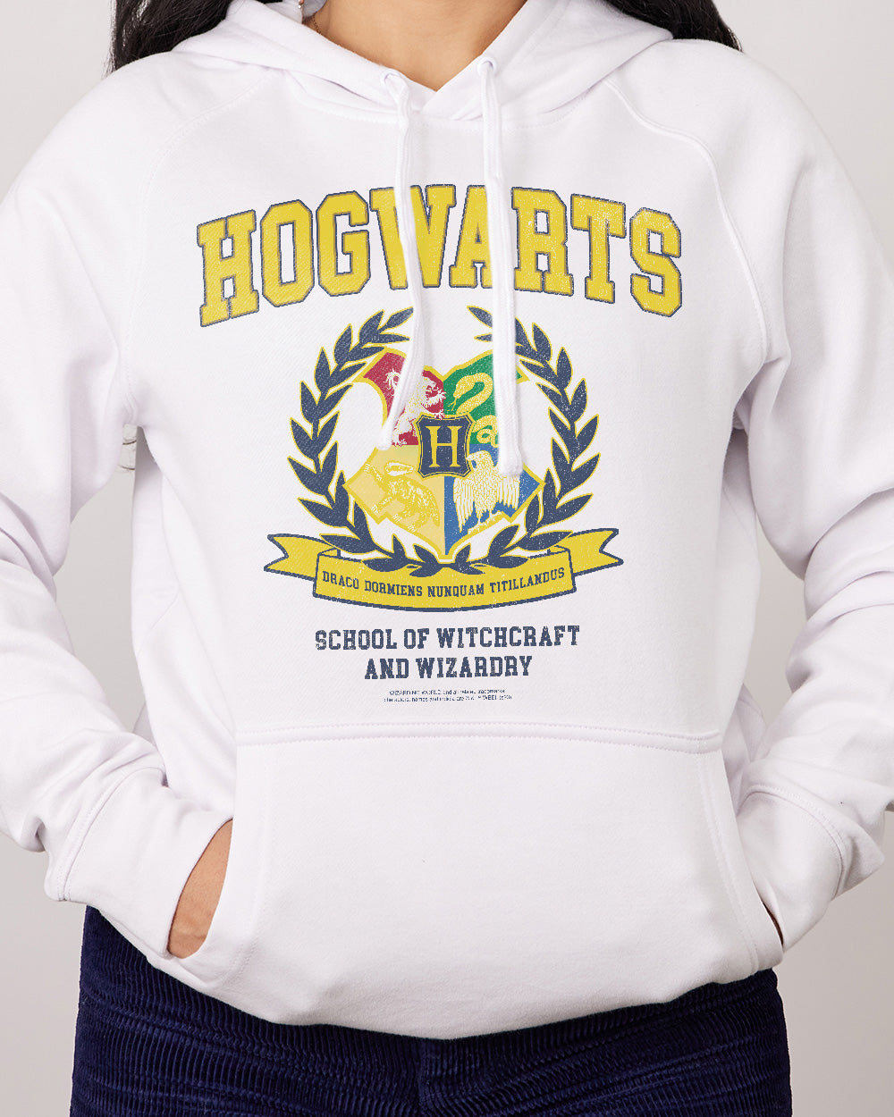 Hogwarts College Hoodie Australia Online #colour_white
