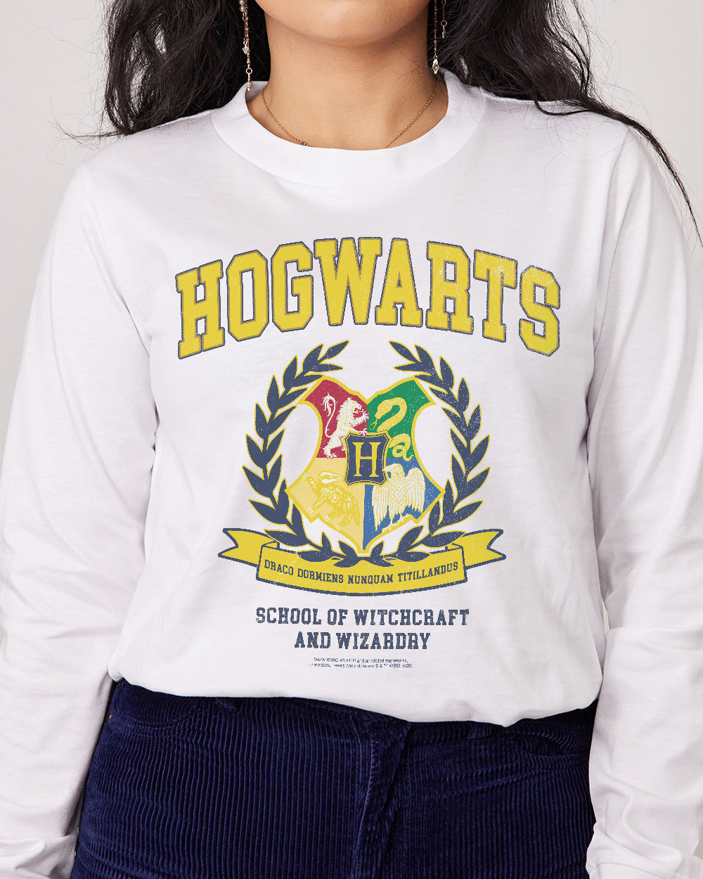Hogwarts College Long Sleeve Australia Online #colour_white