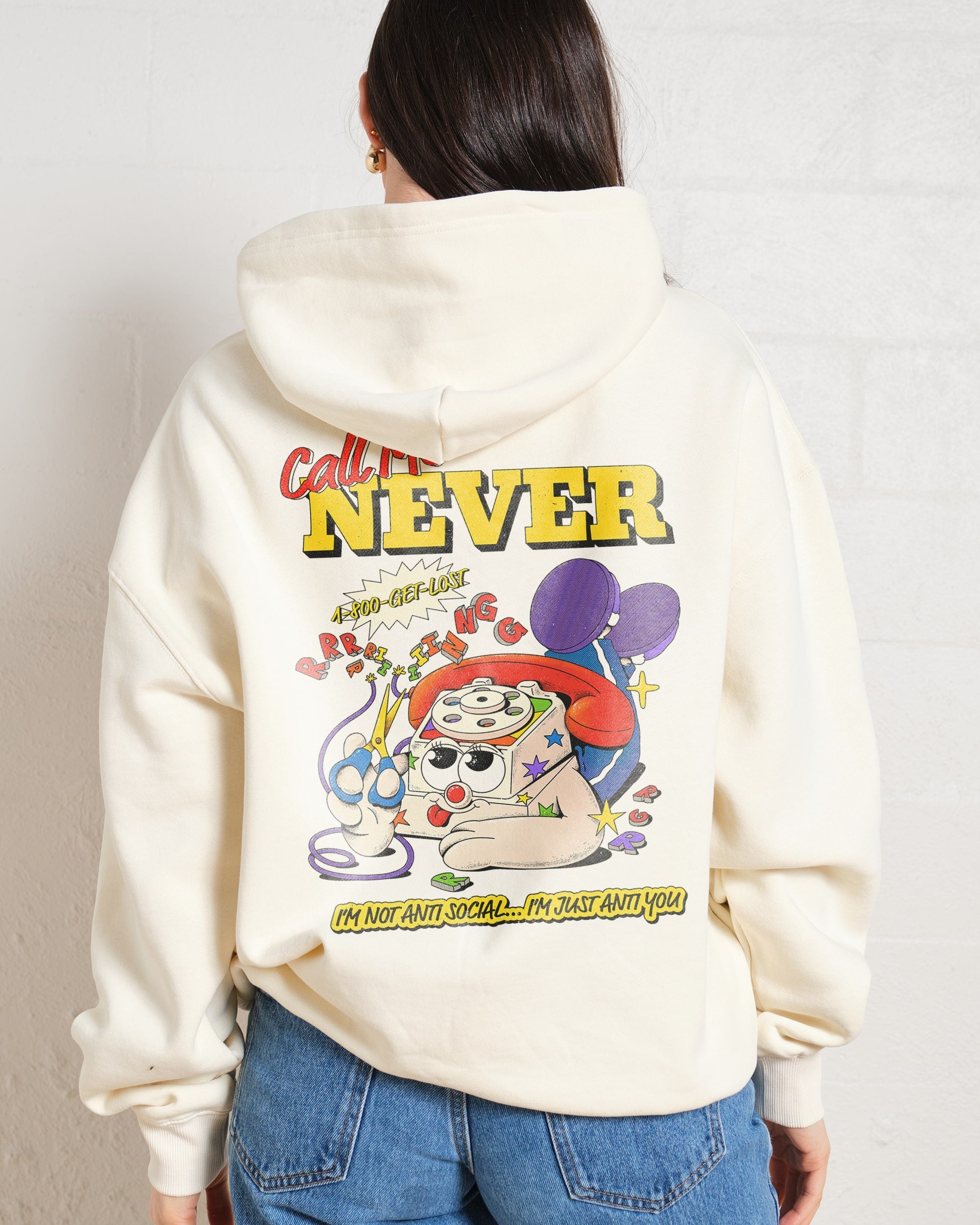 Call Me Never Hoodie Australia Online #colour_natural