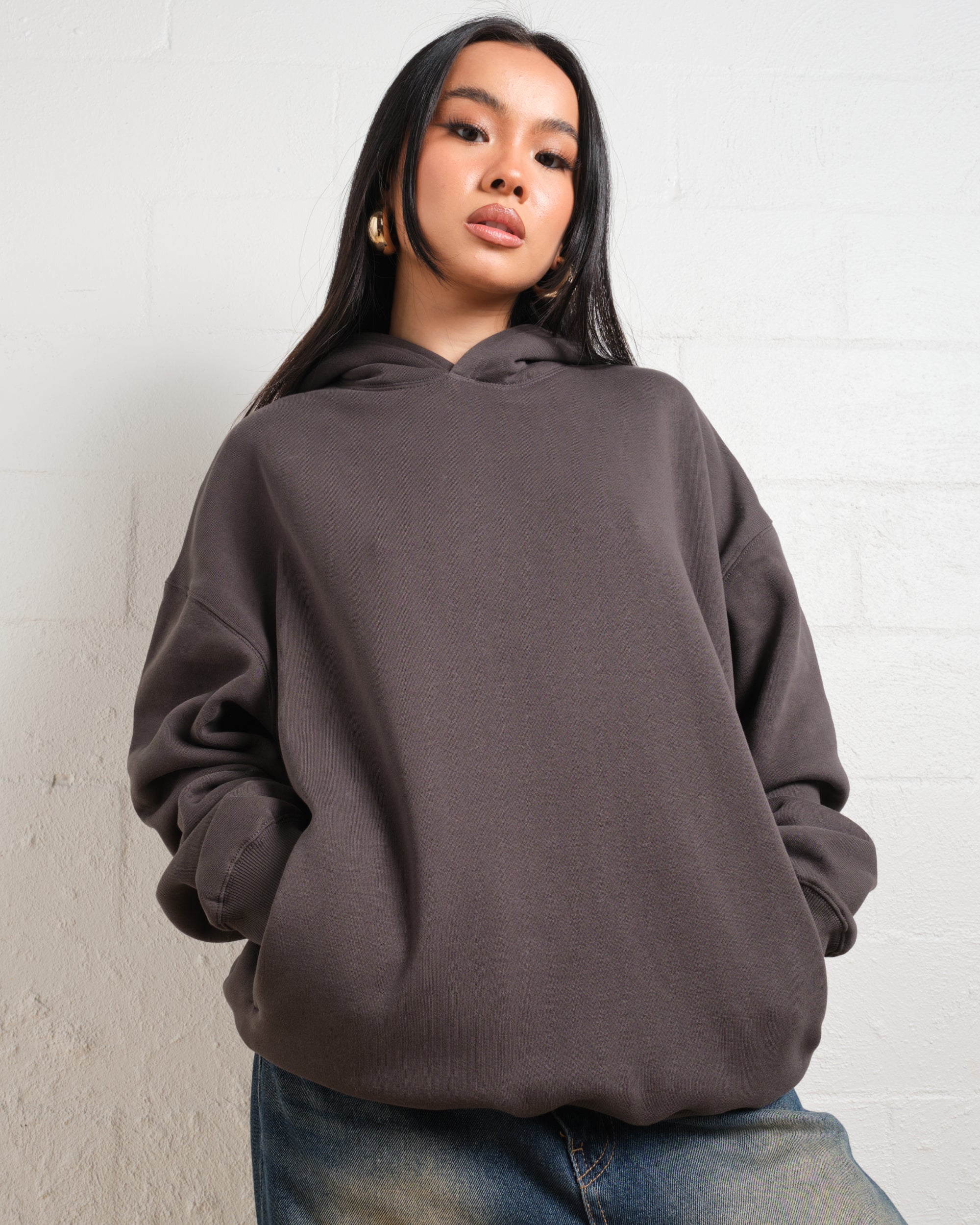 Blank Plain Hoodie Australia Online #colour_charcoal