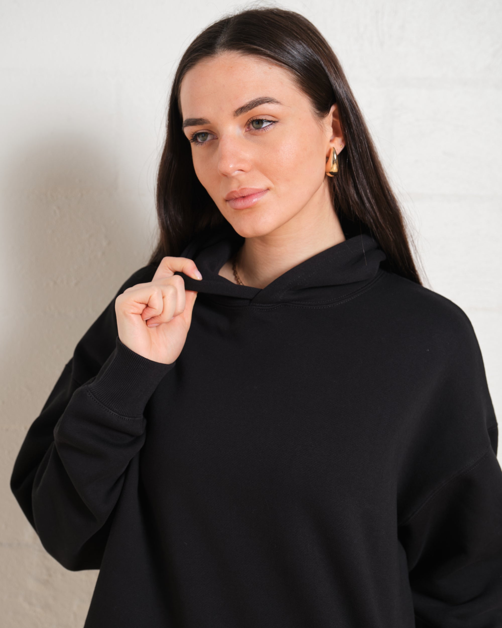 Blank Plain Hoodie Australia Online #colour_black