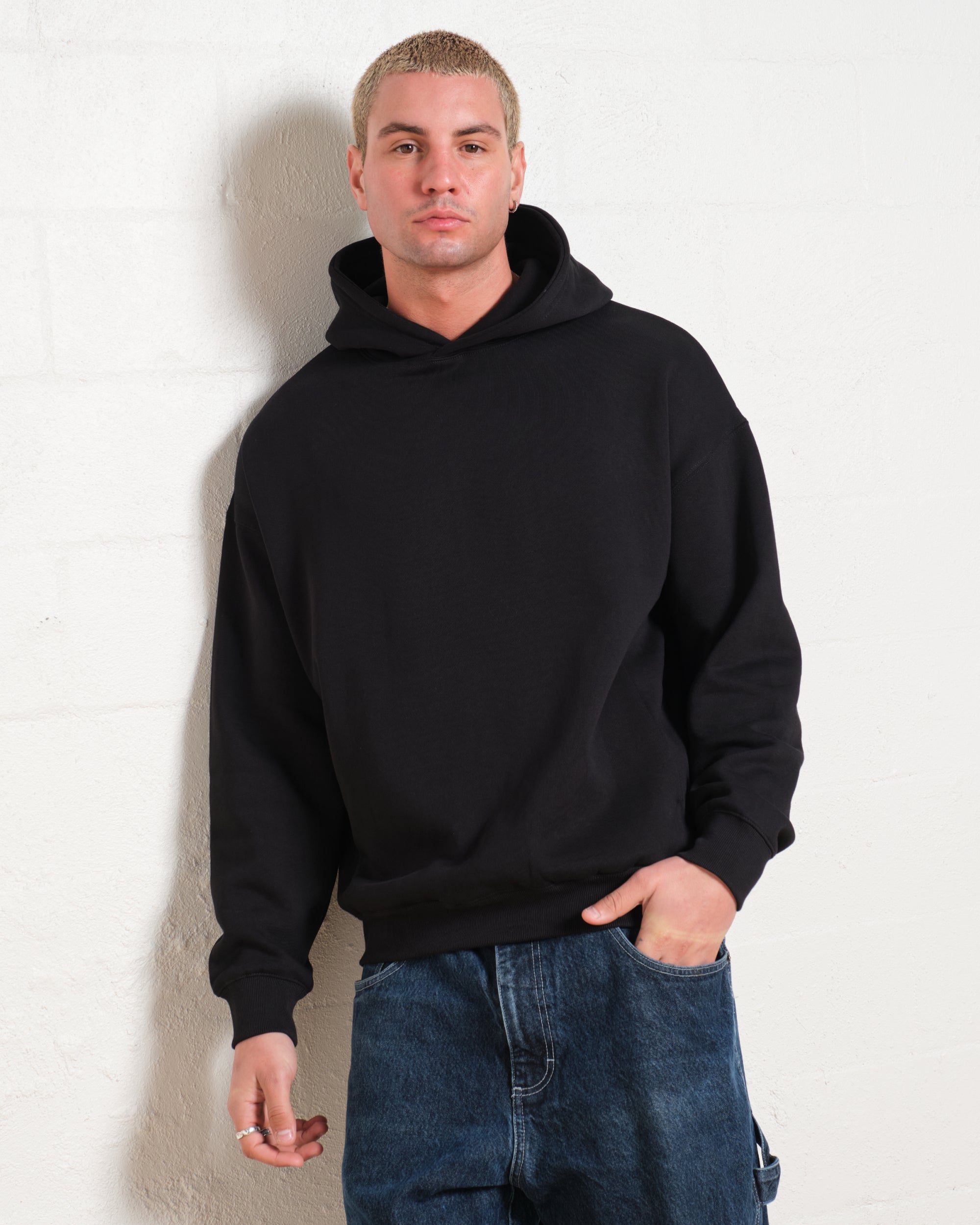 Blank Plain Hoodie Australia Online #colour_black