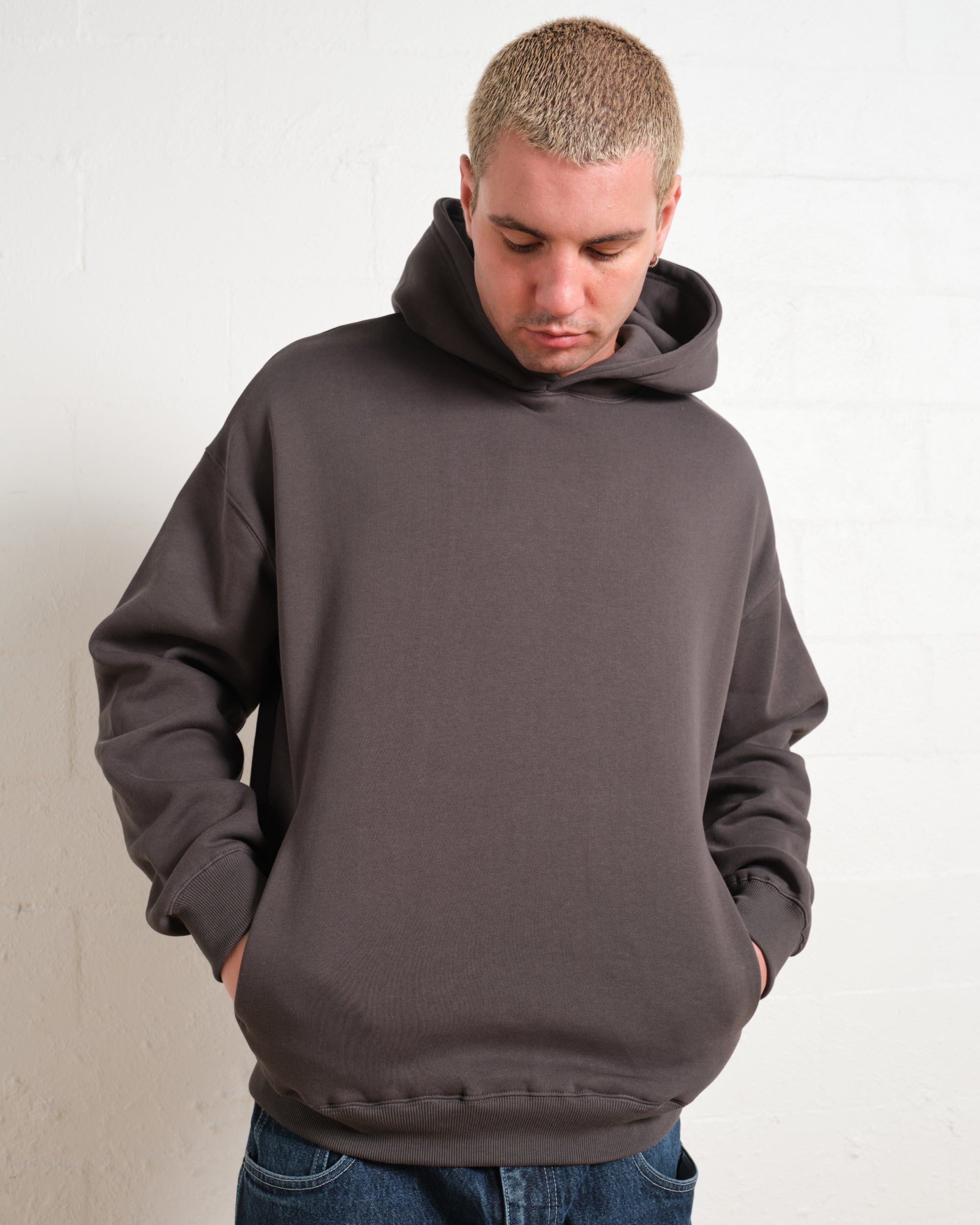 Blank Plain Hoodie Australia Online #colour_charcoal