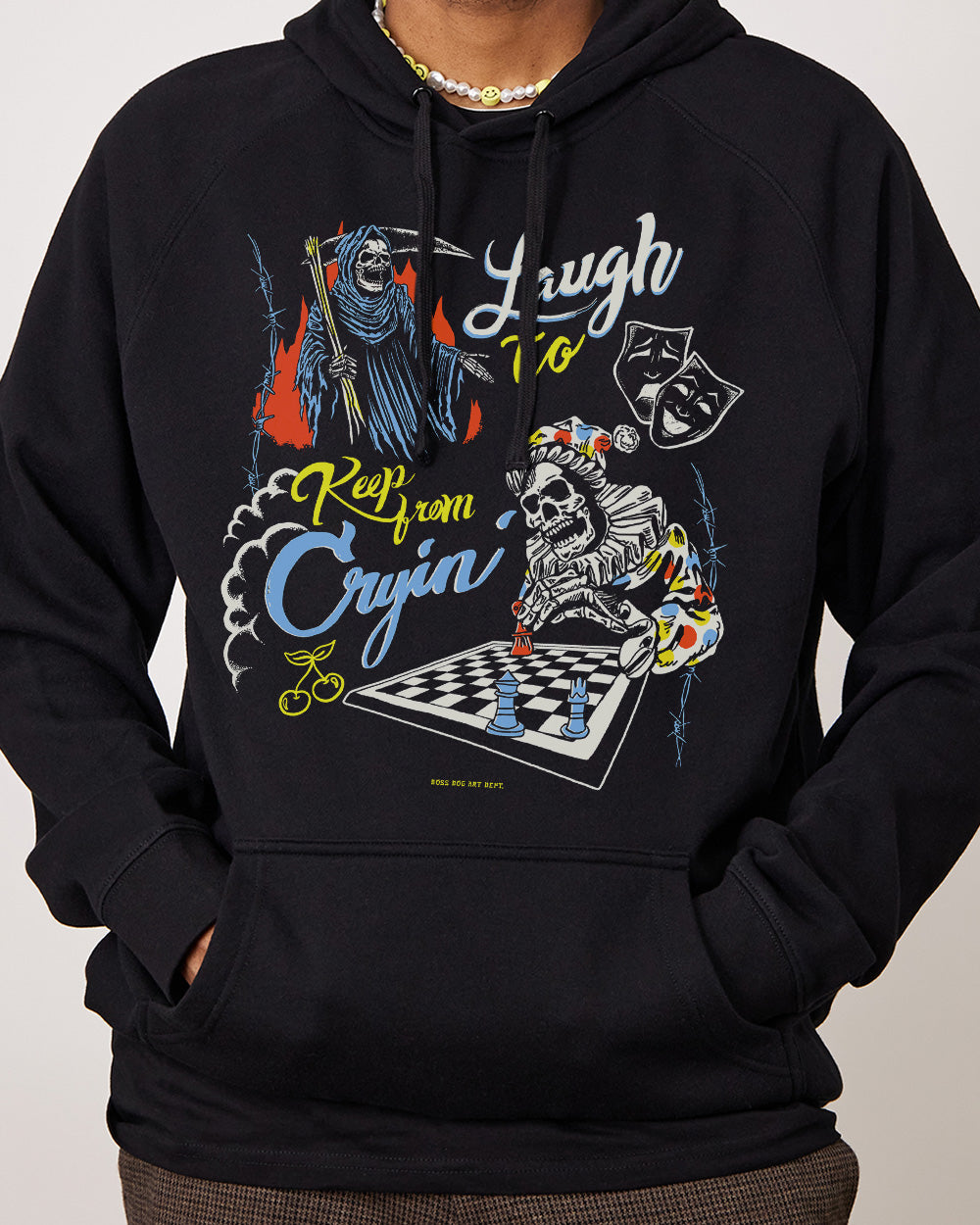 Laugh To Keep From Cryin' Hoodie Australia Online #colour_black