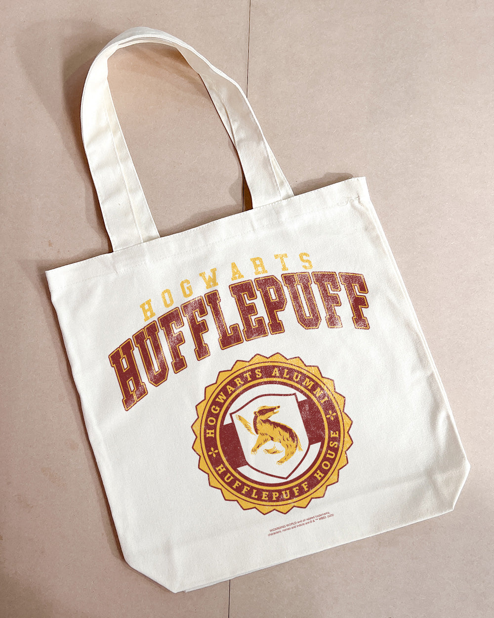 Hufflepuff College Tote Bag Australia Online #colour_natural
