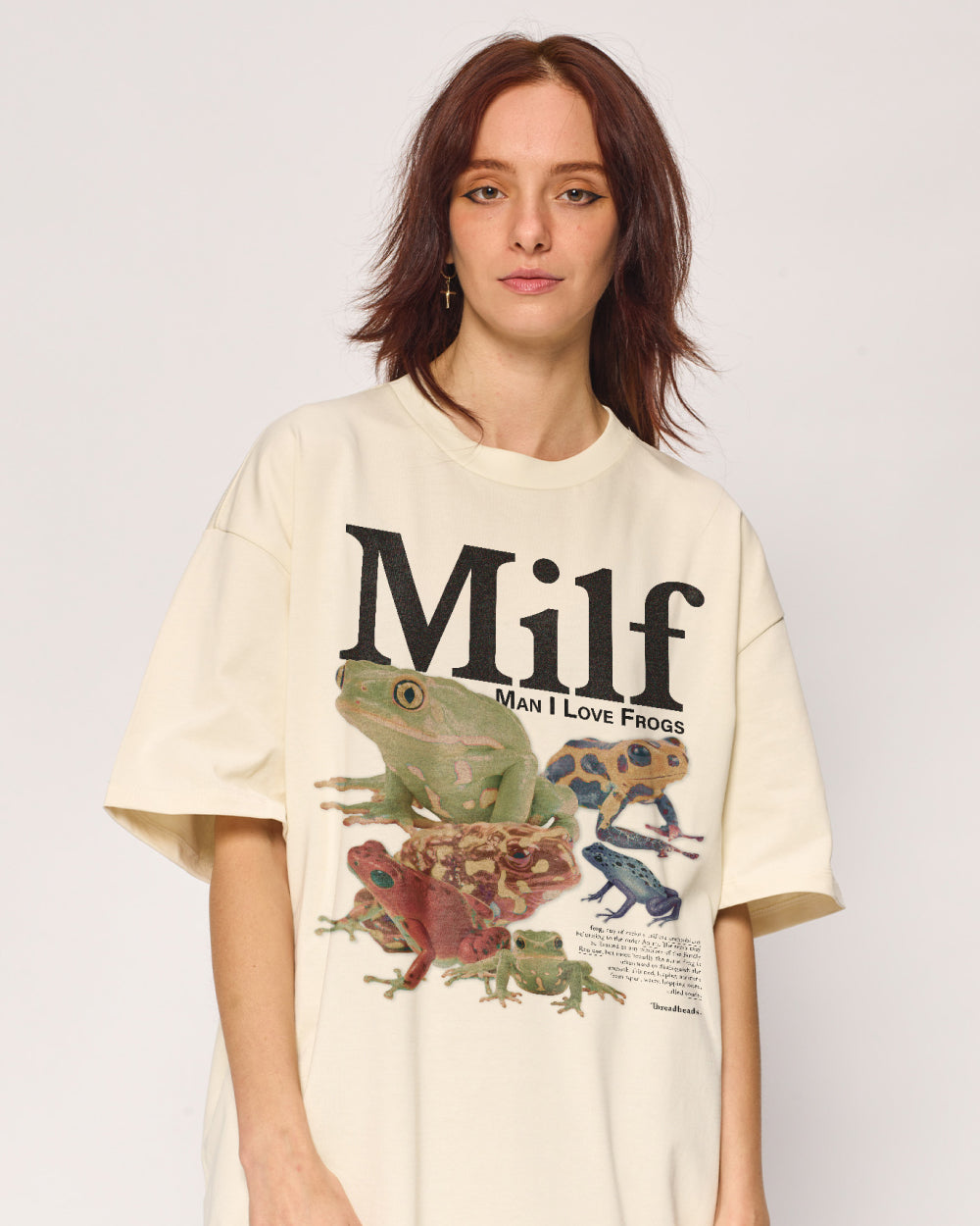 ¥$€MAN Tシャツ lifemania Man I Love Frogs Oversized Tee | Vintage Retro Oversized Tee