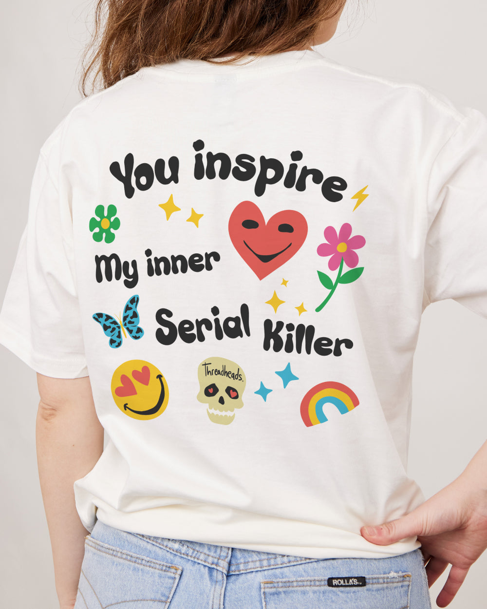 Inspire My Inner Serial Killer T-Shirt Australia Online #colour_natural