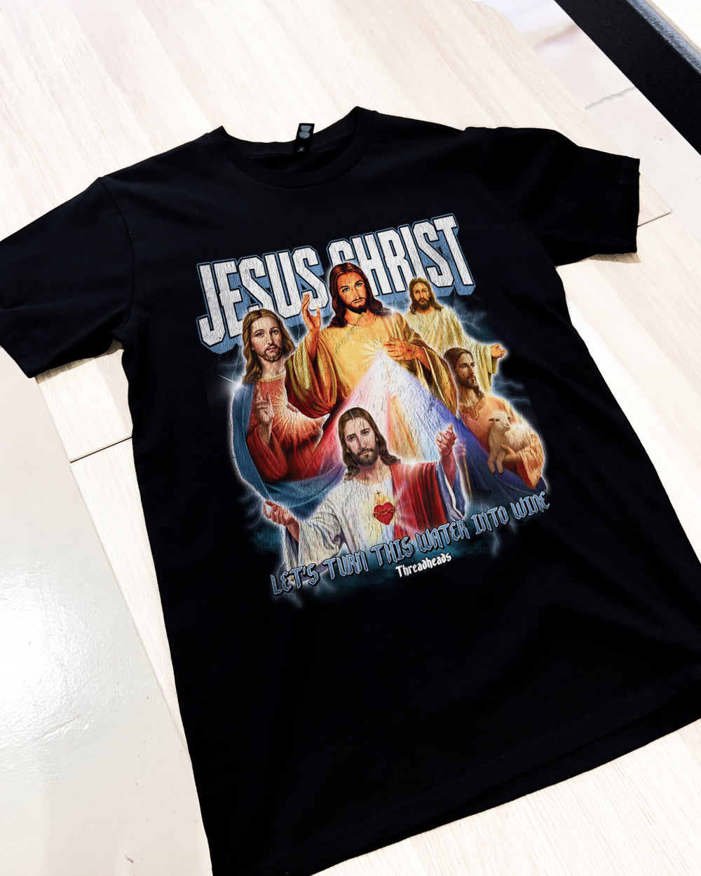 Threads For Jesus Vintage Jesus Christ T-Shirt | Vintage Distressed T-Shirt