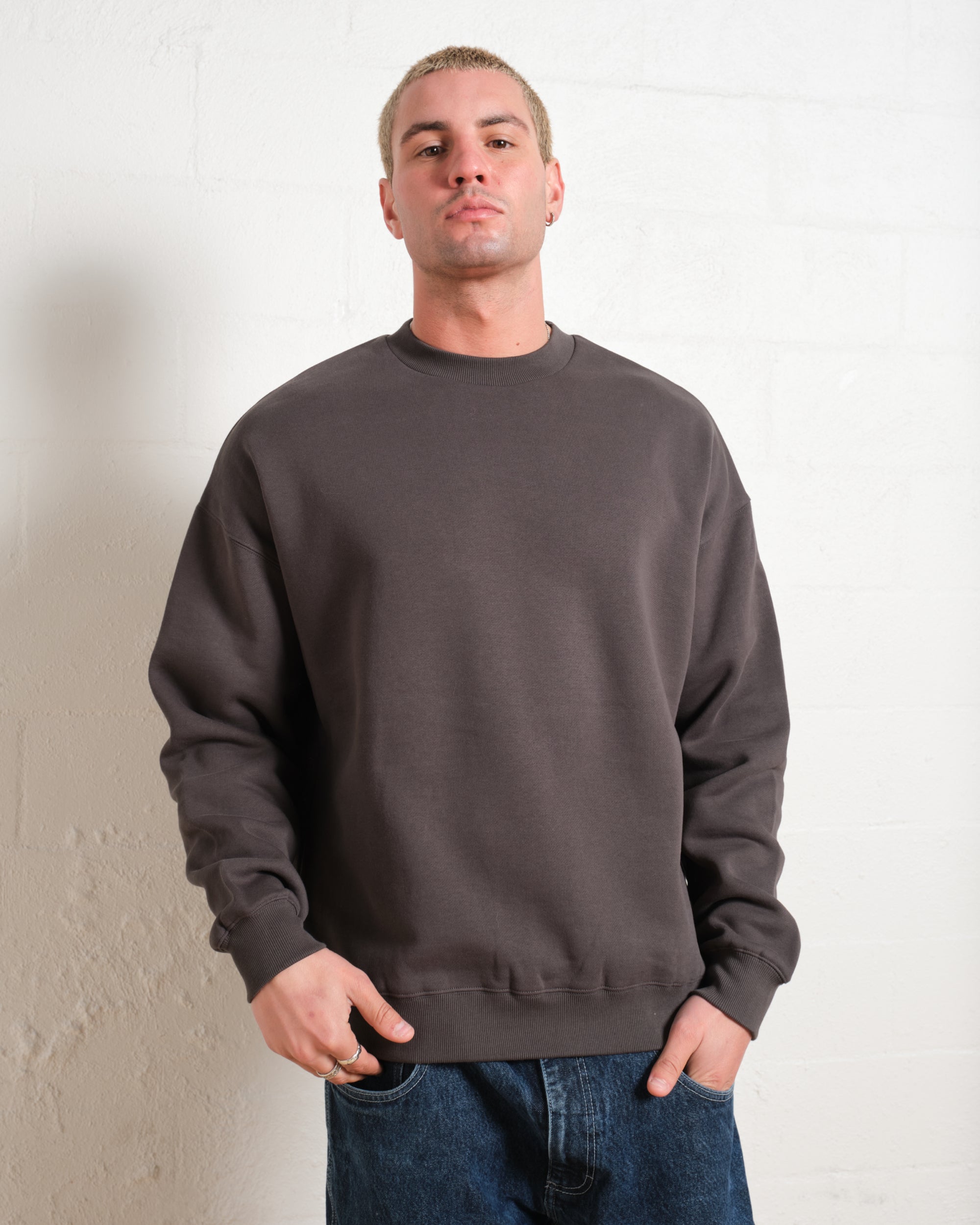 Blank Plain Jumper Australia Online #colour_charcoal