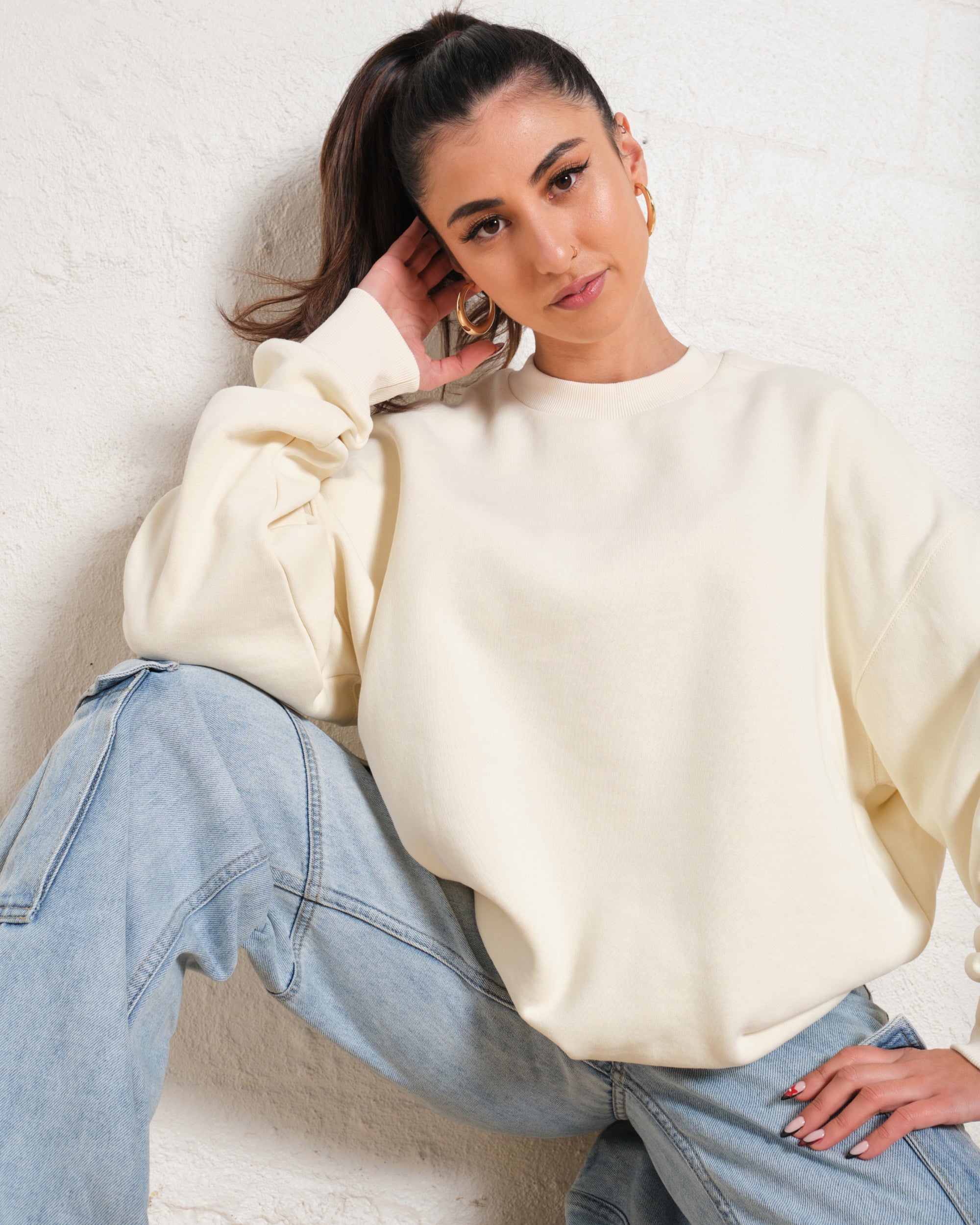 Blank Plain Jumper Australia Online #colour_natural