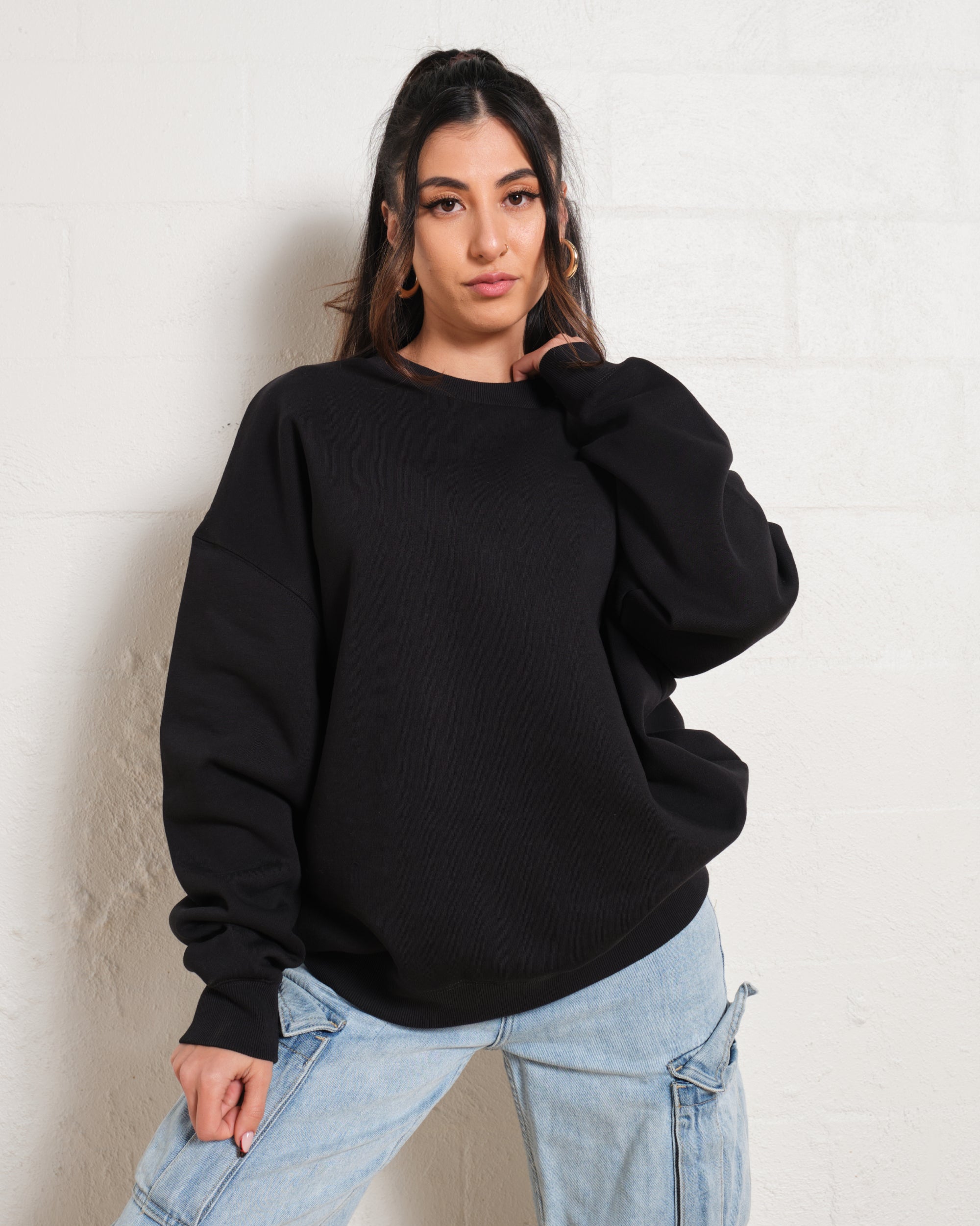 Blank Plain Jumper Australia Online #colour_black