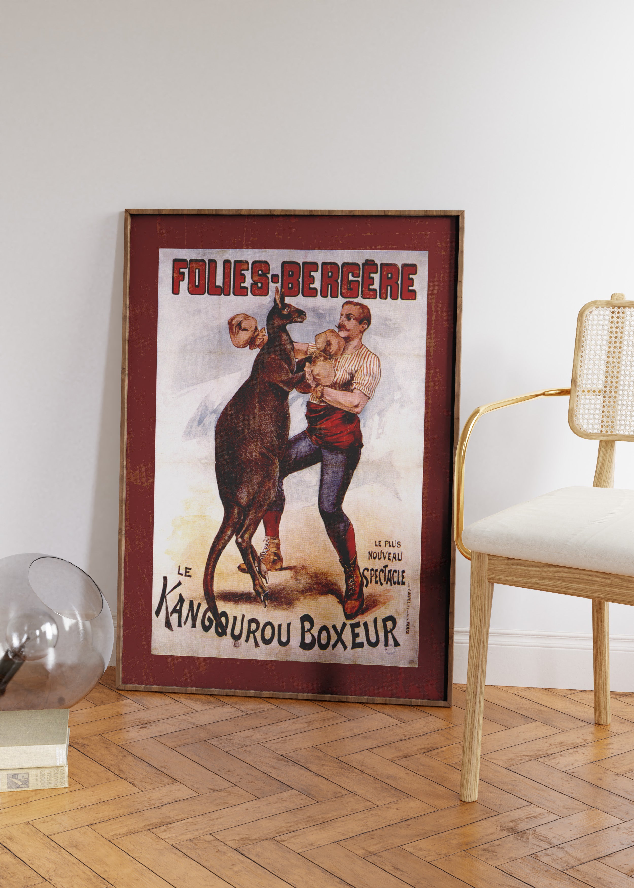 Kangaroo Boxer Art Print Australia Online