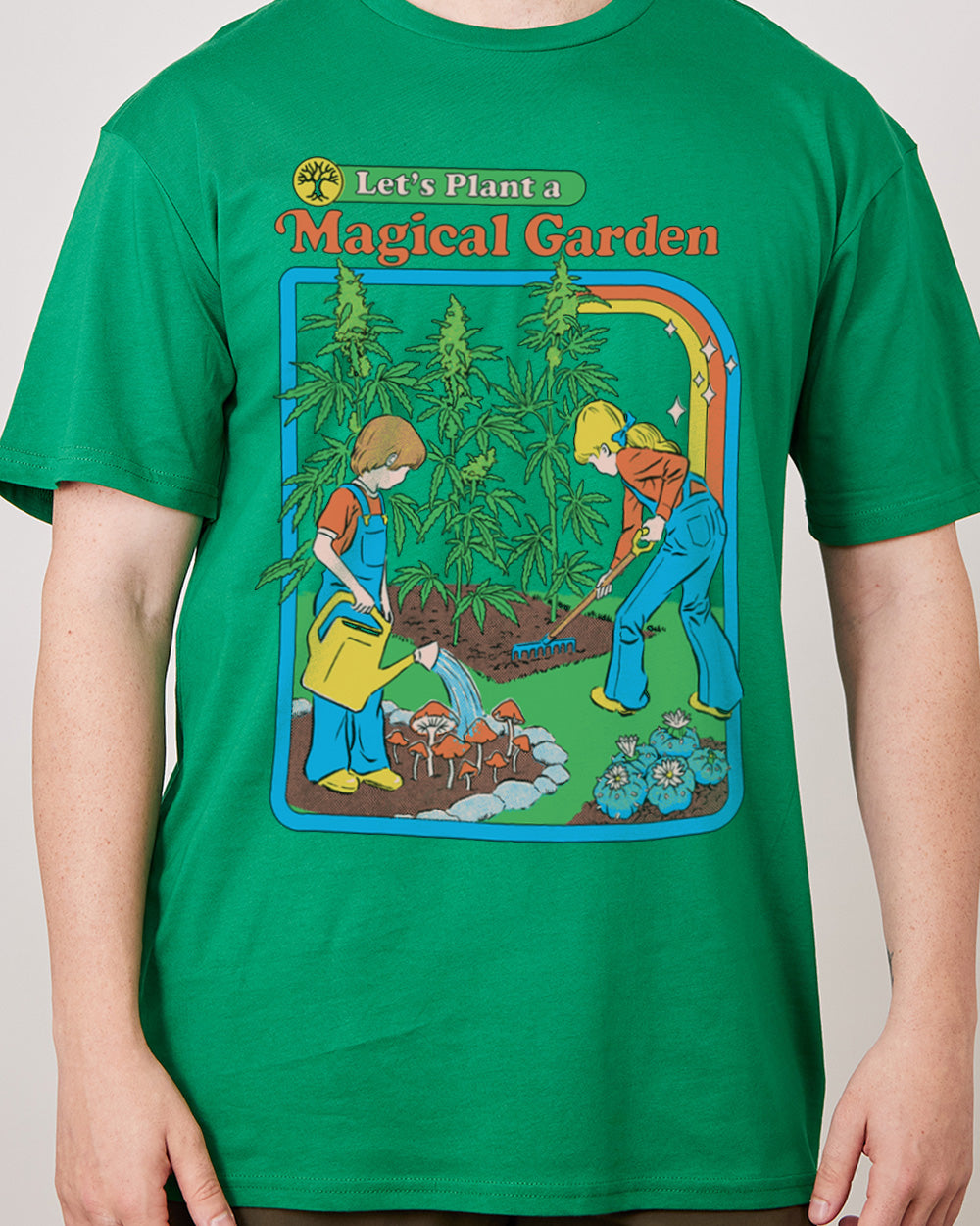Magical Garden T-Shirt Australia Online #colour_green