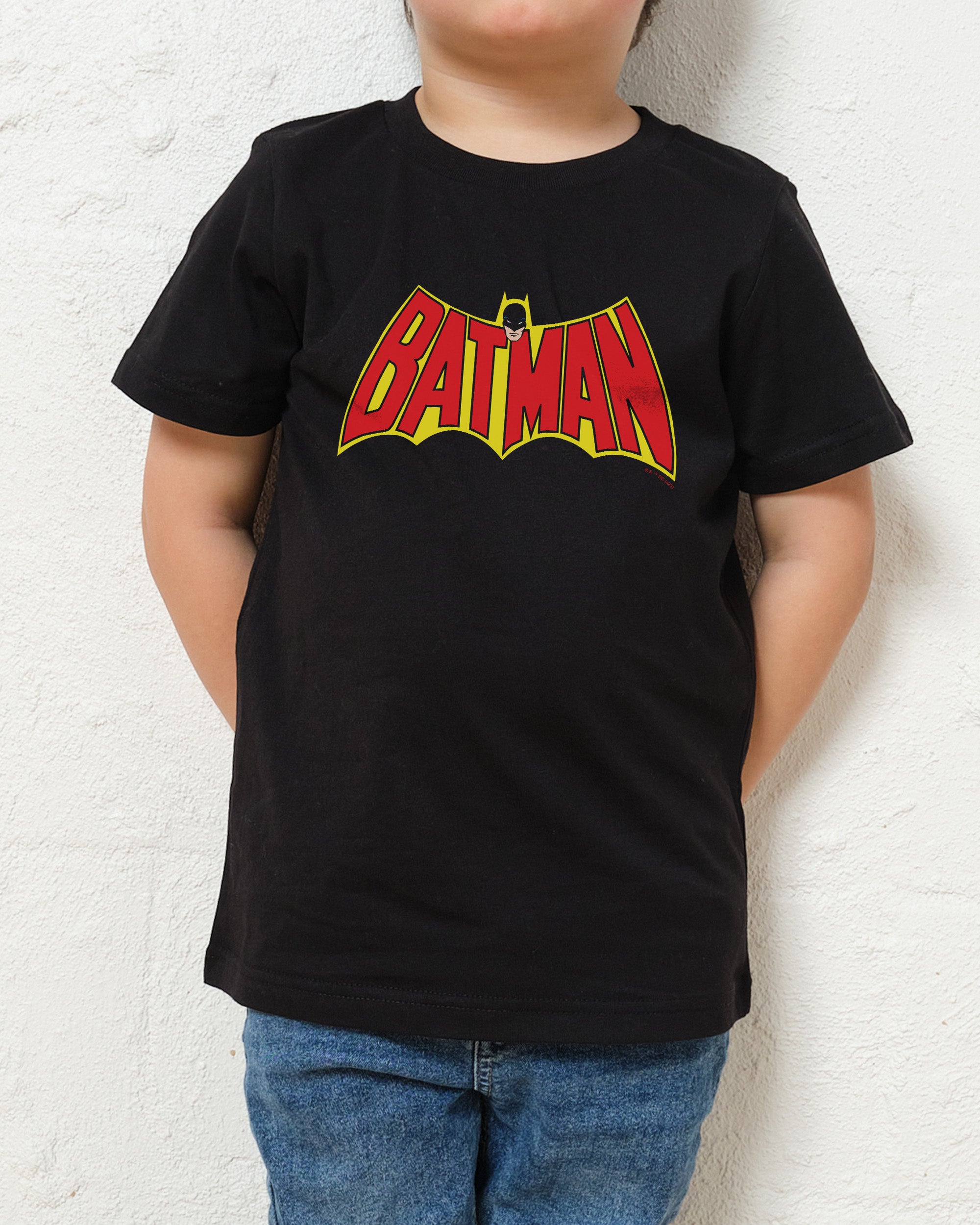 Bat Wing Logo Red Yellow Kids T-Shirt