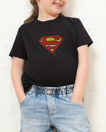 Superman Classic Logo Kids T Shirt Official DC Merch Canada