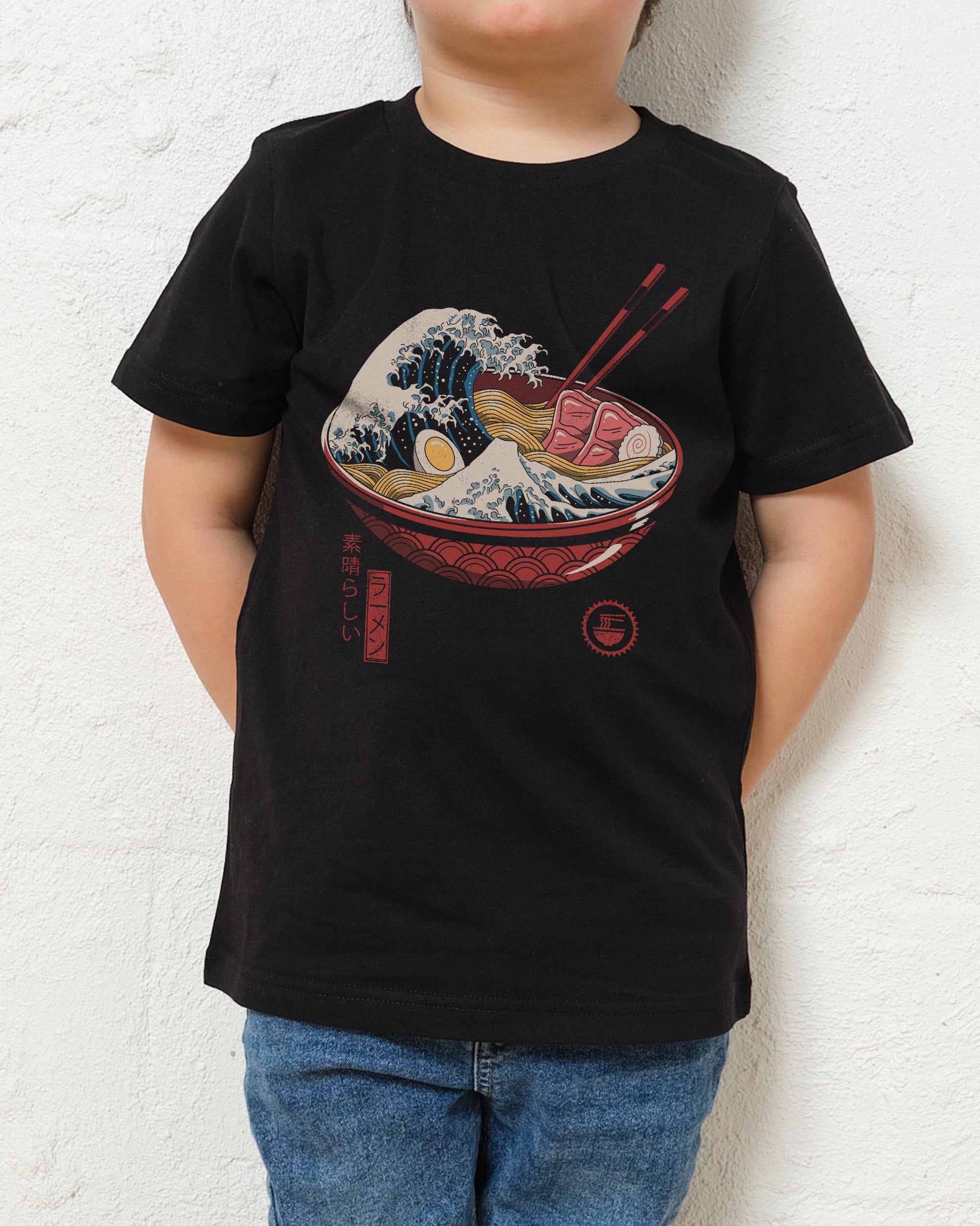 Great Ramen Wave Kids T-Shirt