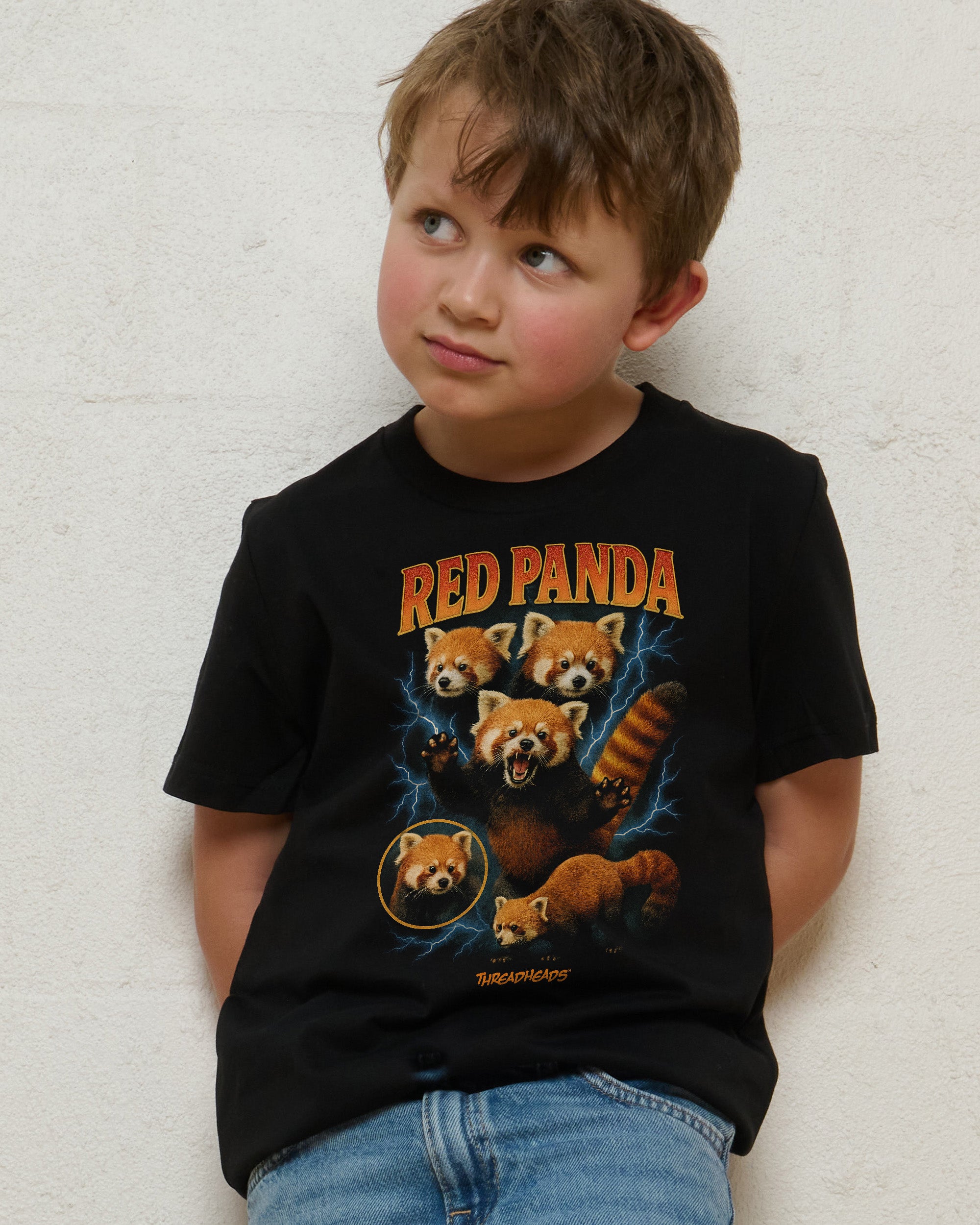 Red Panda Collage Kids T-Shirt Online Australia
