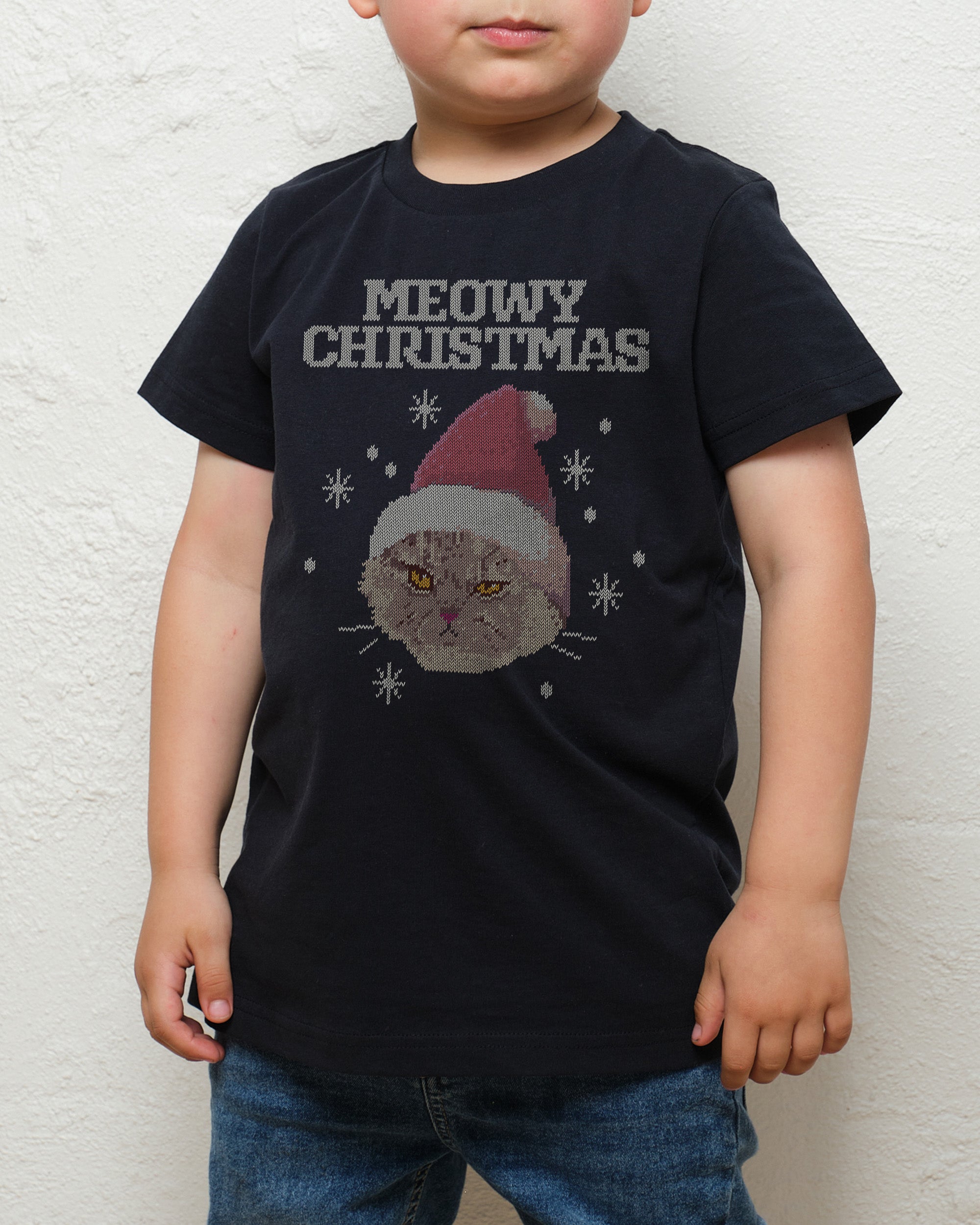 Meowy Christmas Kids T-Shirt Australia Online 