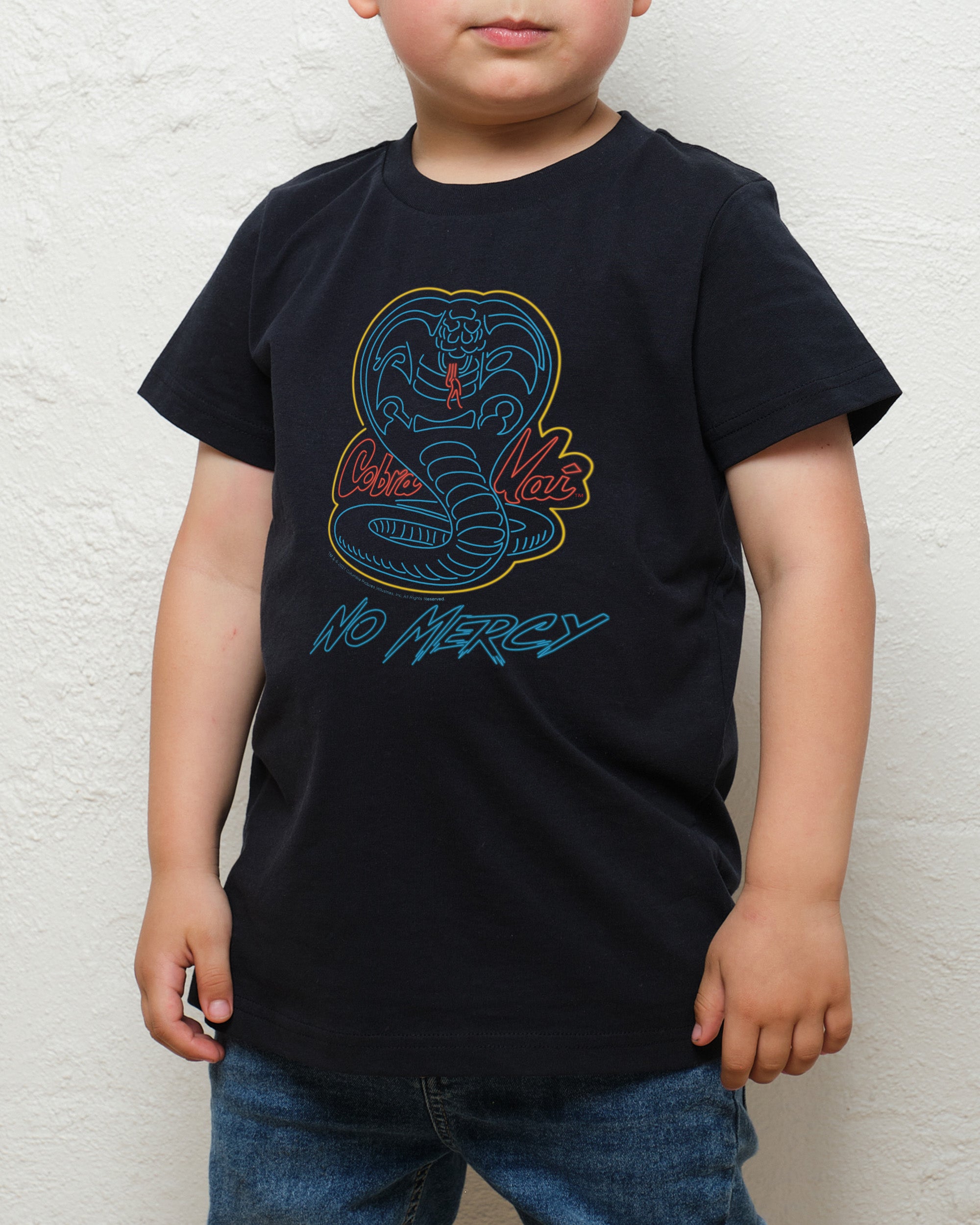 Cobra Kai No Mercy Neon Kids T-Shirt