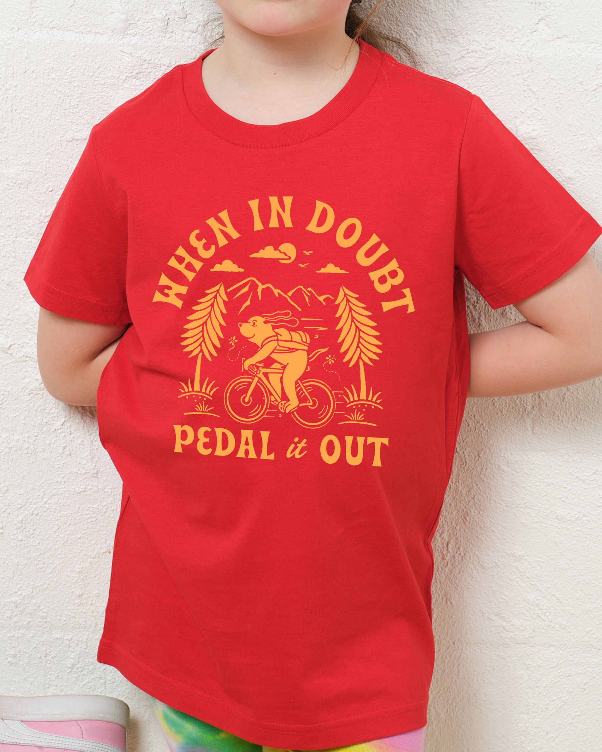 When In Doubt Pedal It Out Kids T-Shirt