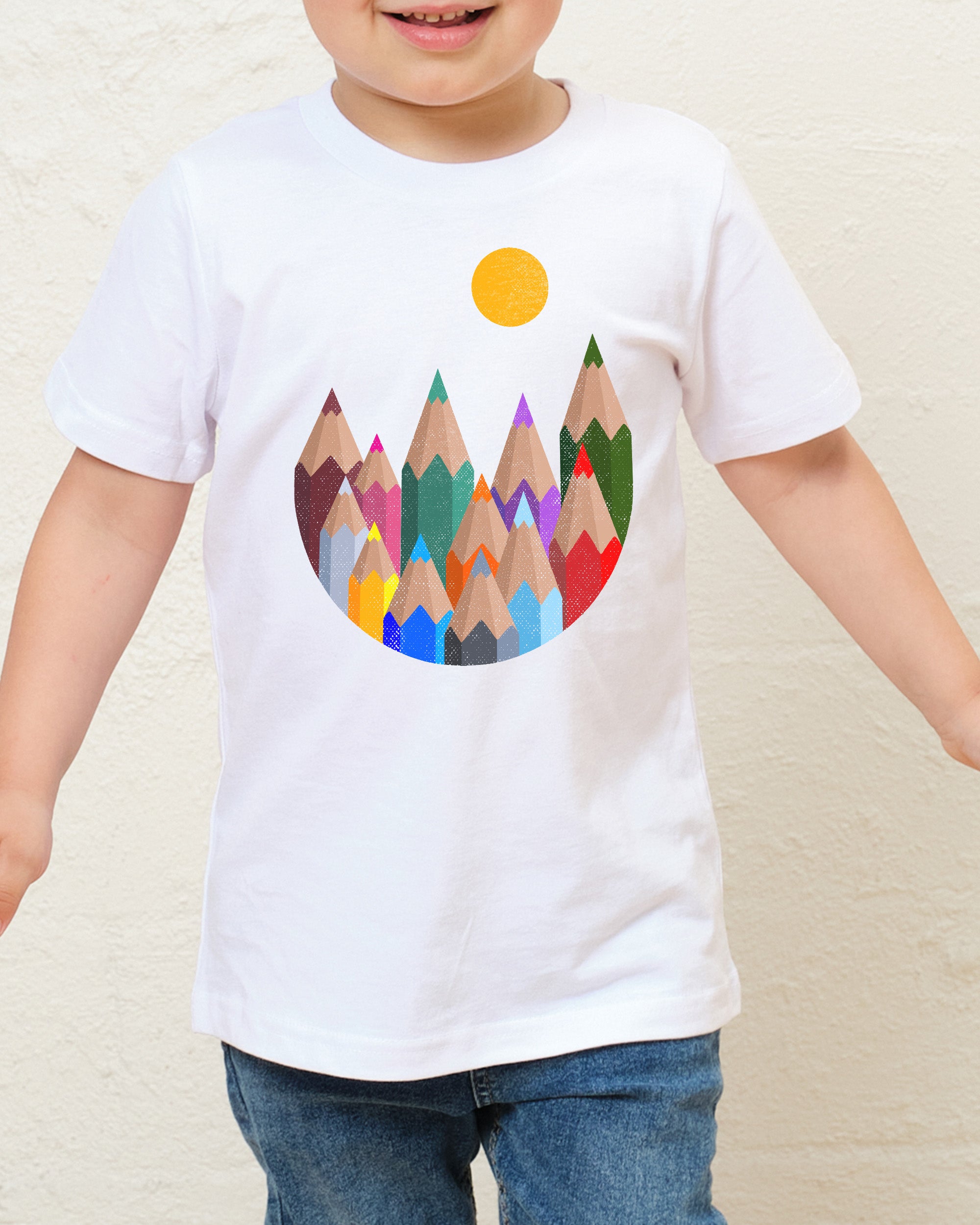 12 Colour Mountains Kids T-Shirt