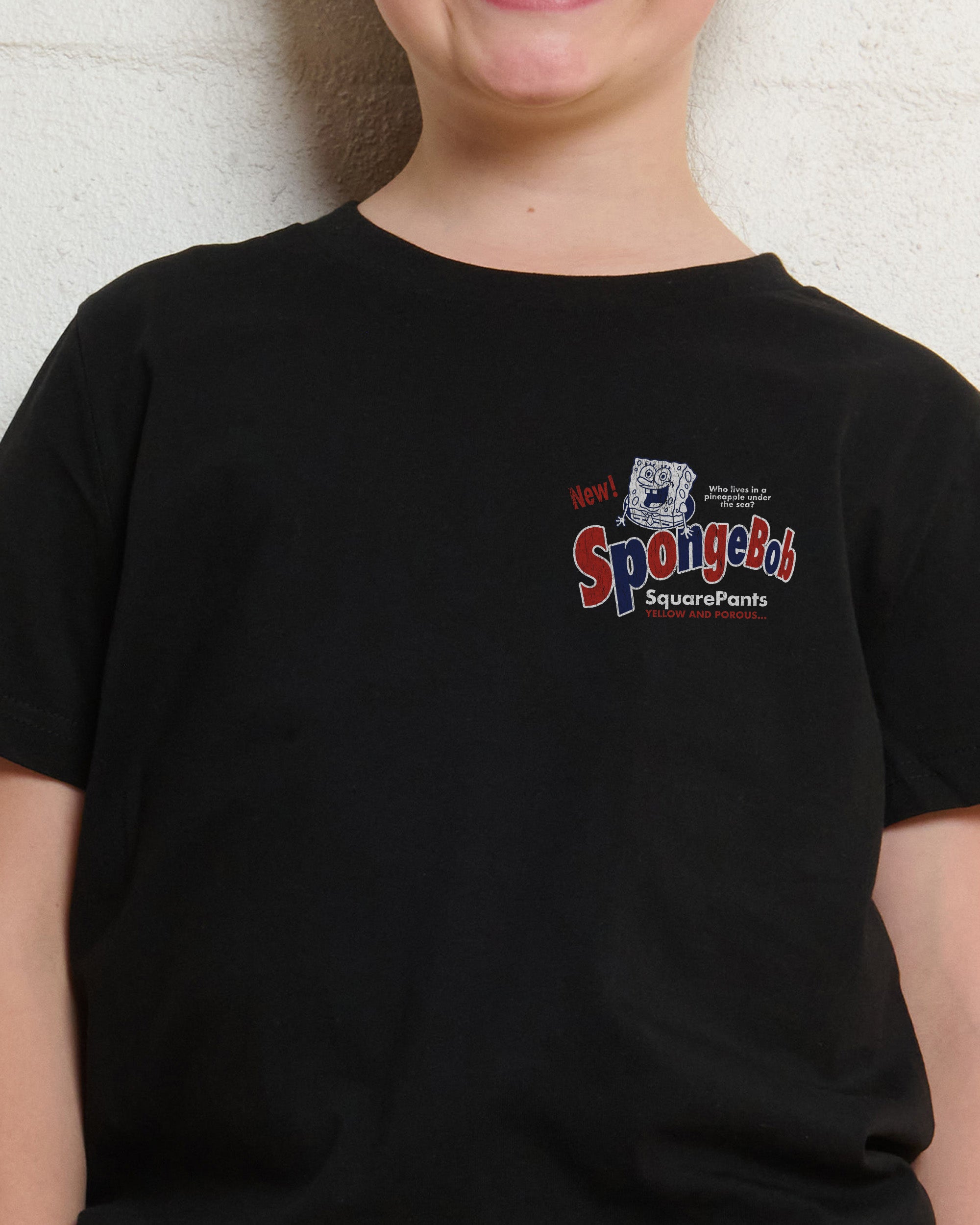 Spongebob Bob Black Kids T-Shirt