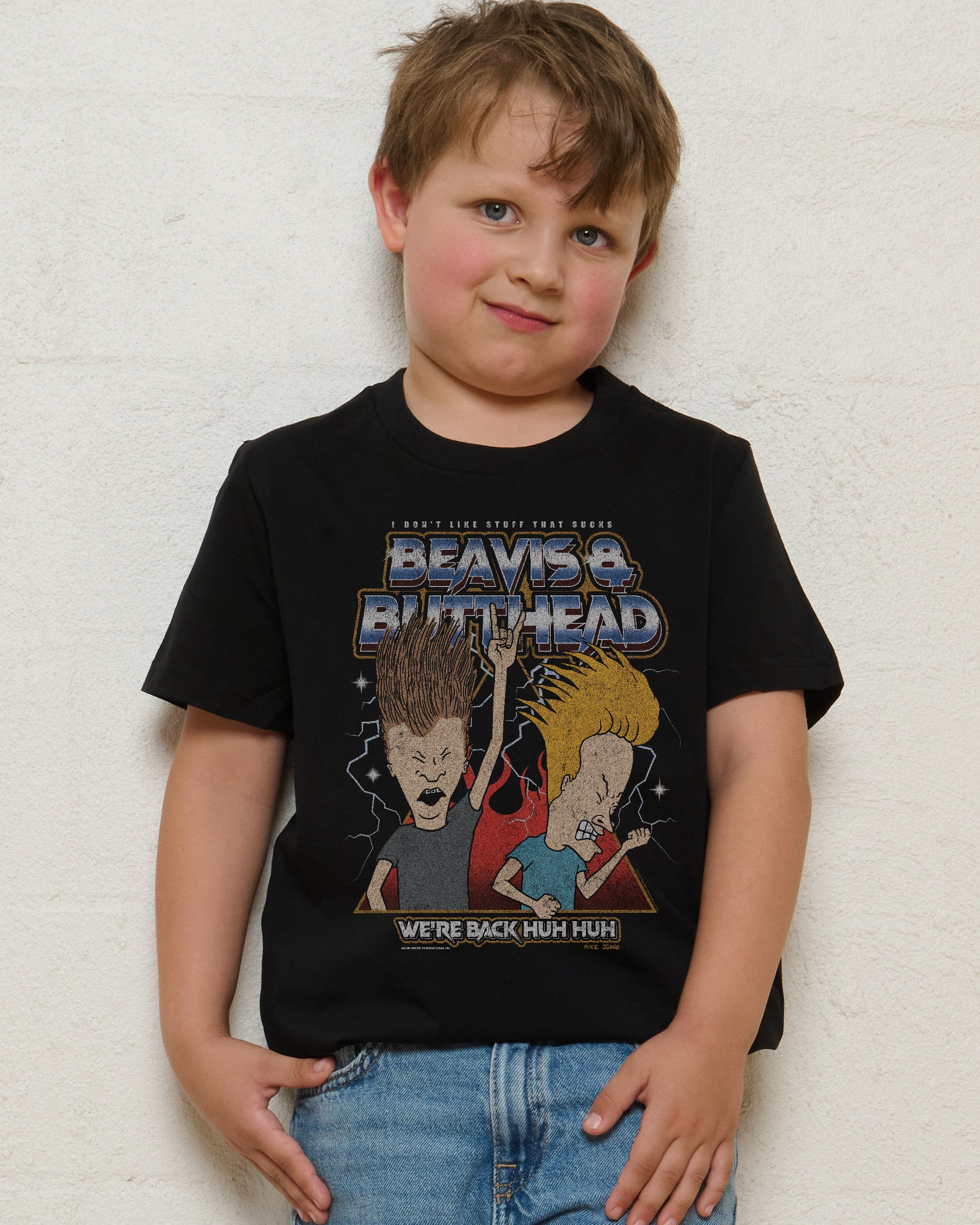 Heh Heh Metalheads Black Kids T-Shirt