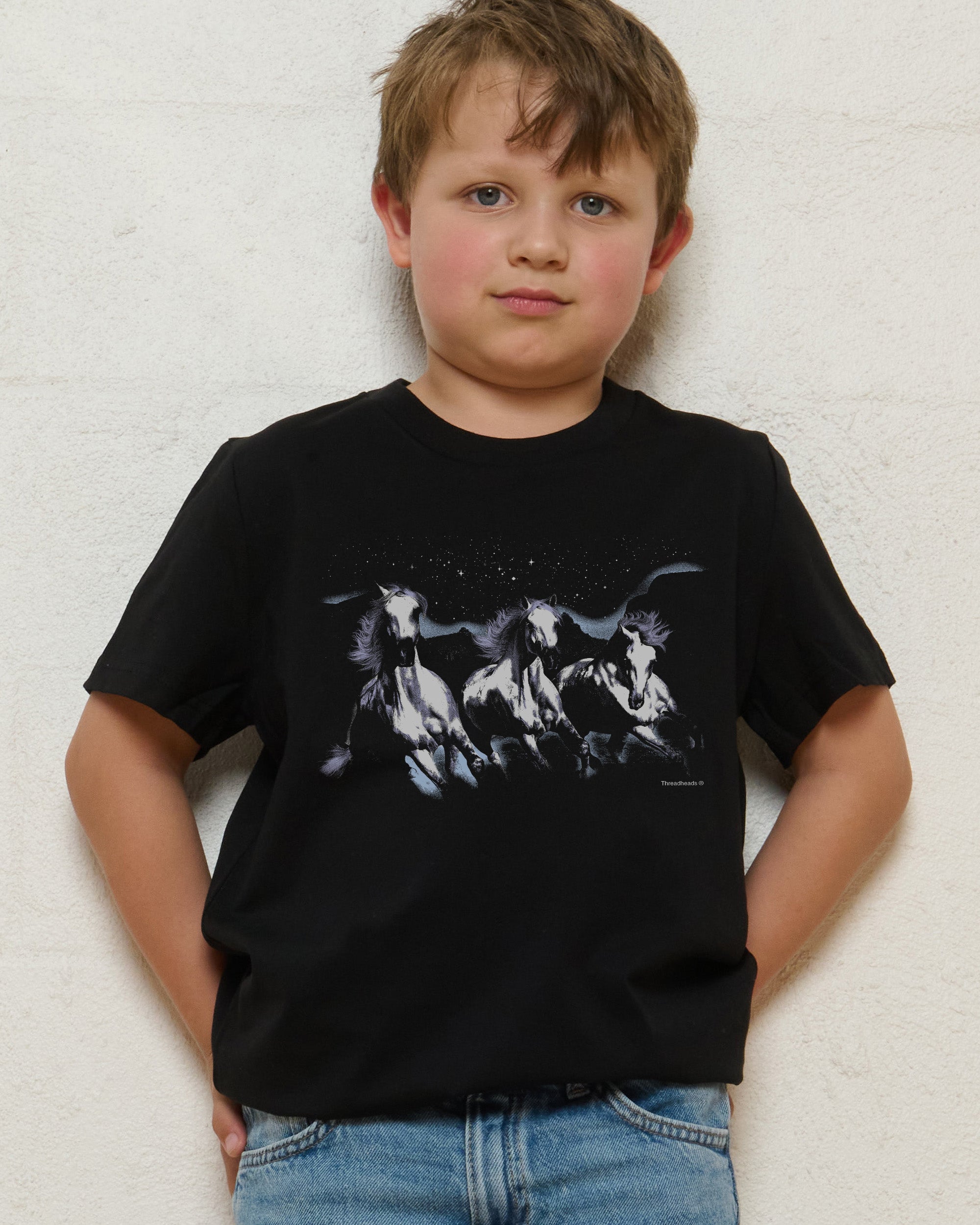 Midnight Rider Black Kids T-Shirt