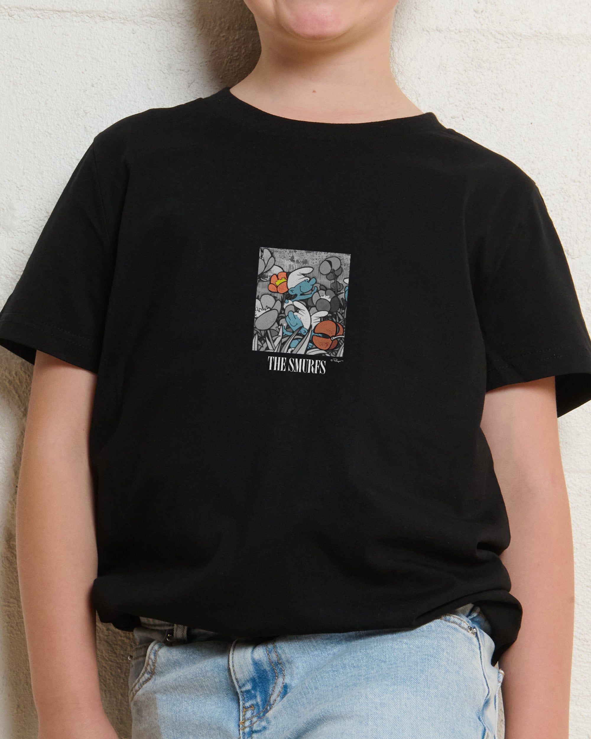 Smurfs Original Classic Black Kids T-Shirt