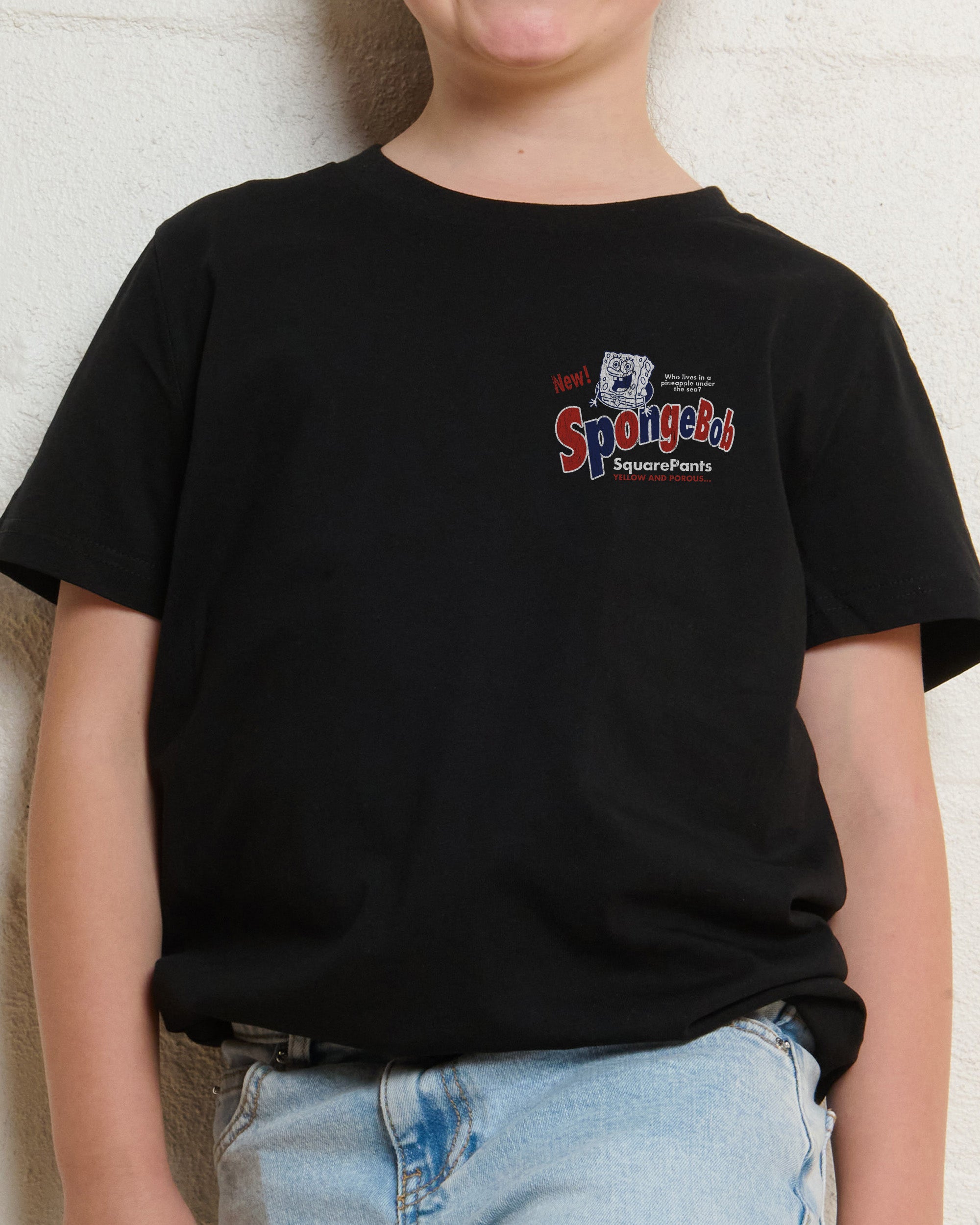 Spongebob Bob Black Kids T-Shirt
