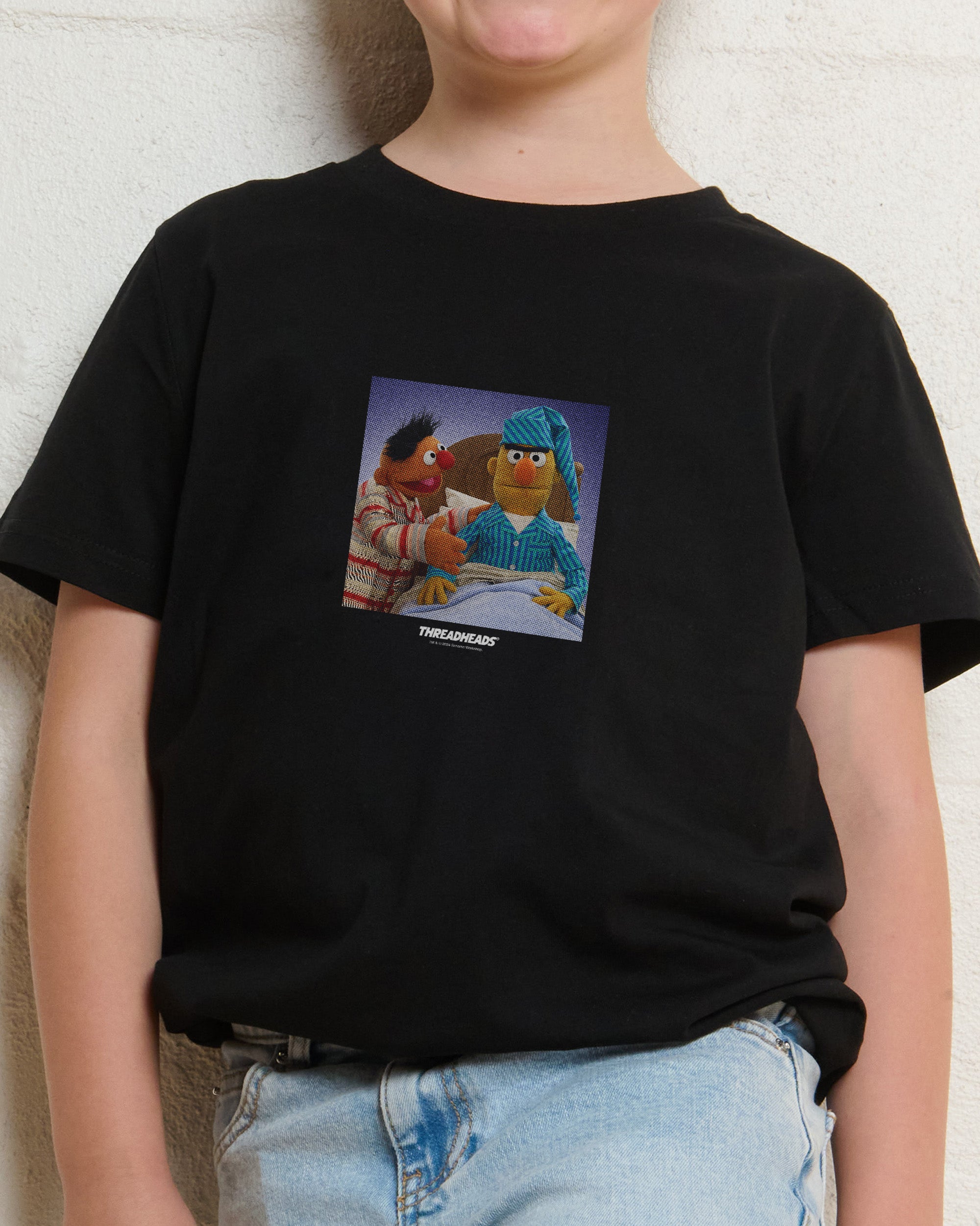 Annoyed Bert Black Kids T-Shirt