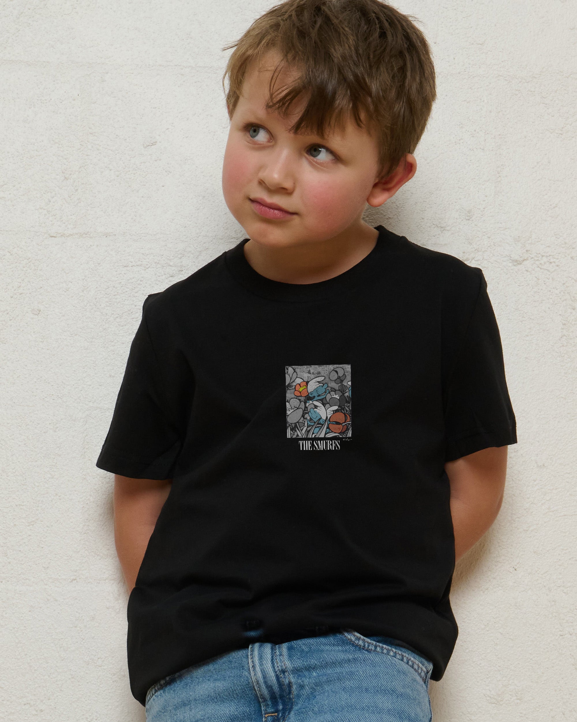 Smurfs Original Classic Black Kids T-Shirt