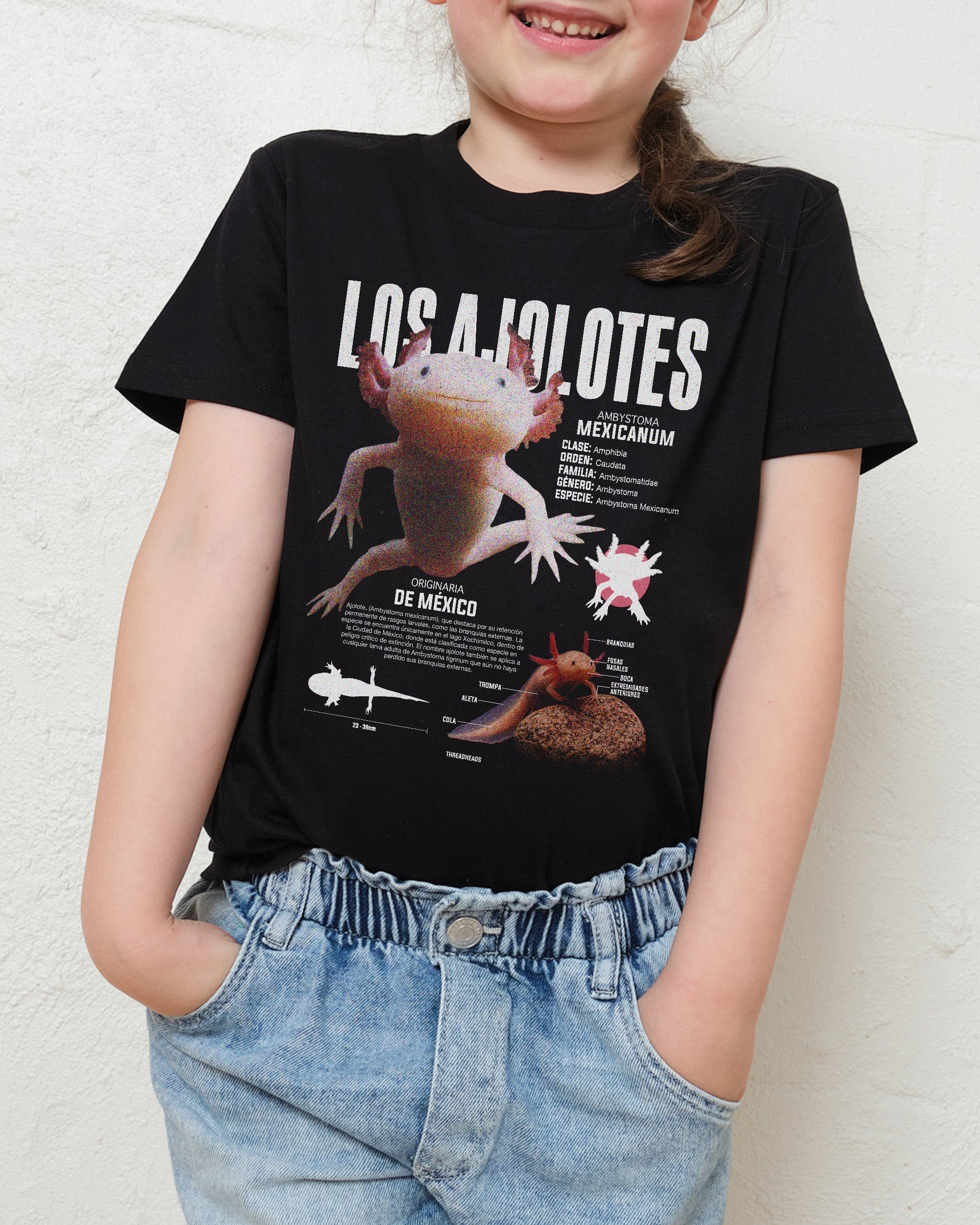 Los Ajolotes Kids T-Shirt Australia Online Black