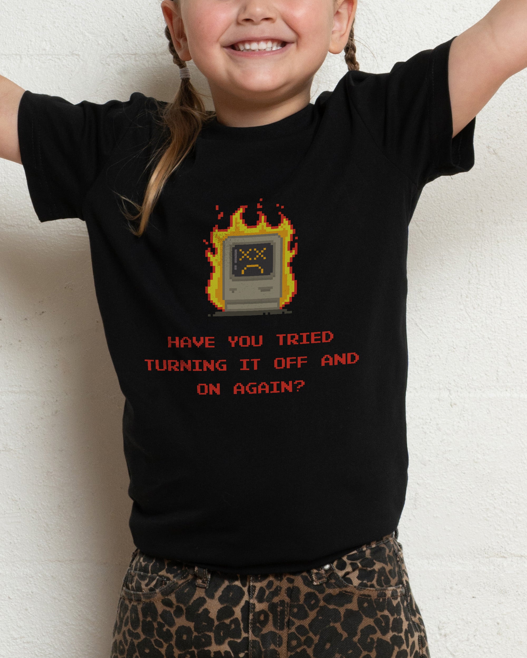 Off And On Black Kids T-Shirt