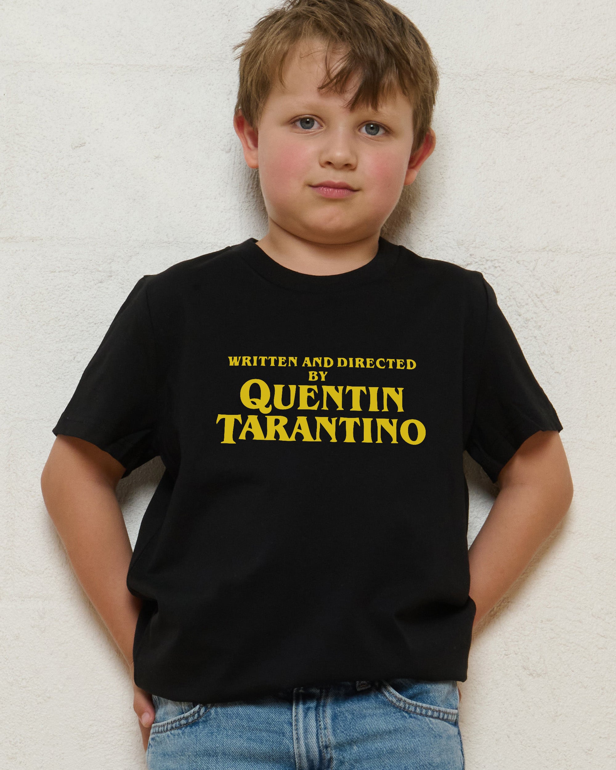Written and Directed by Quentin Tarantino Black Kids T-Shirt