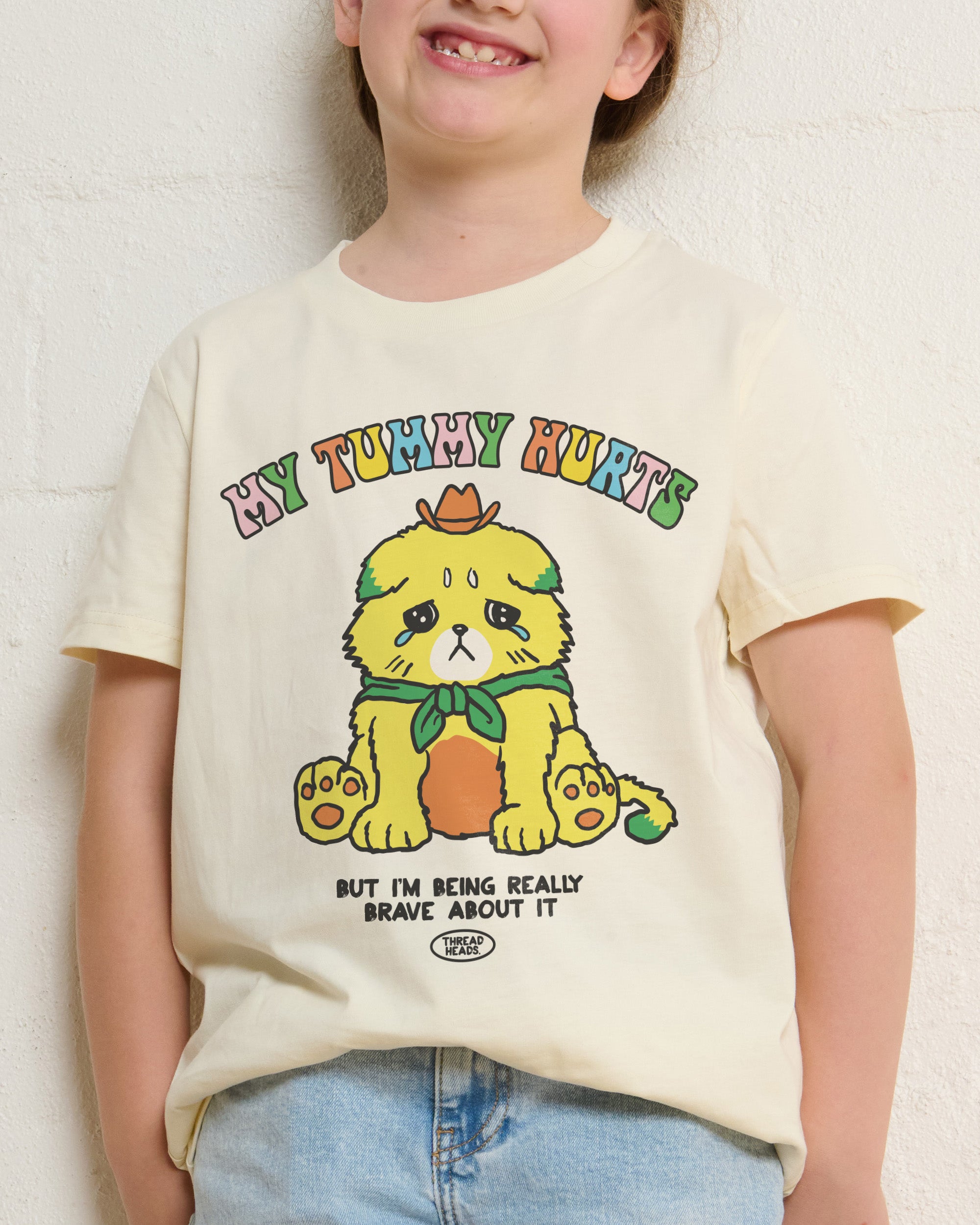 My Tummy Hurts Natural Kids T-Shirt
