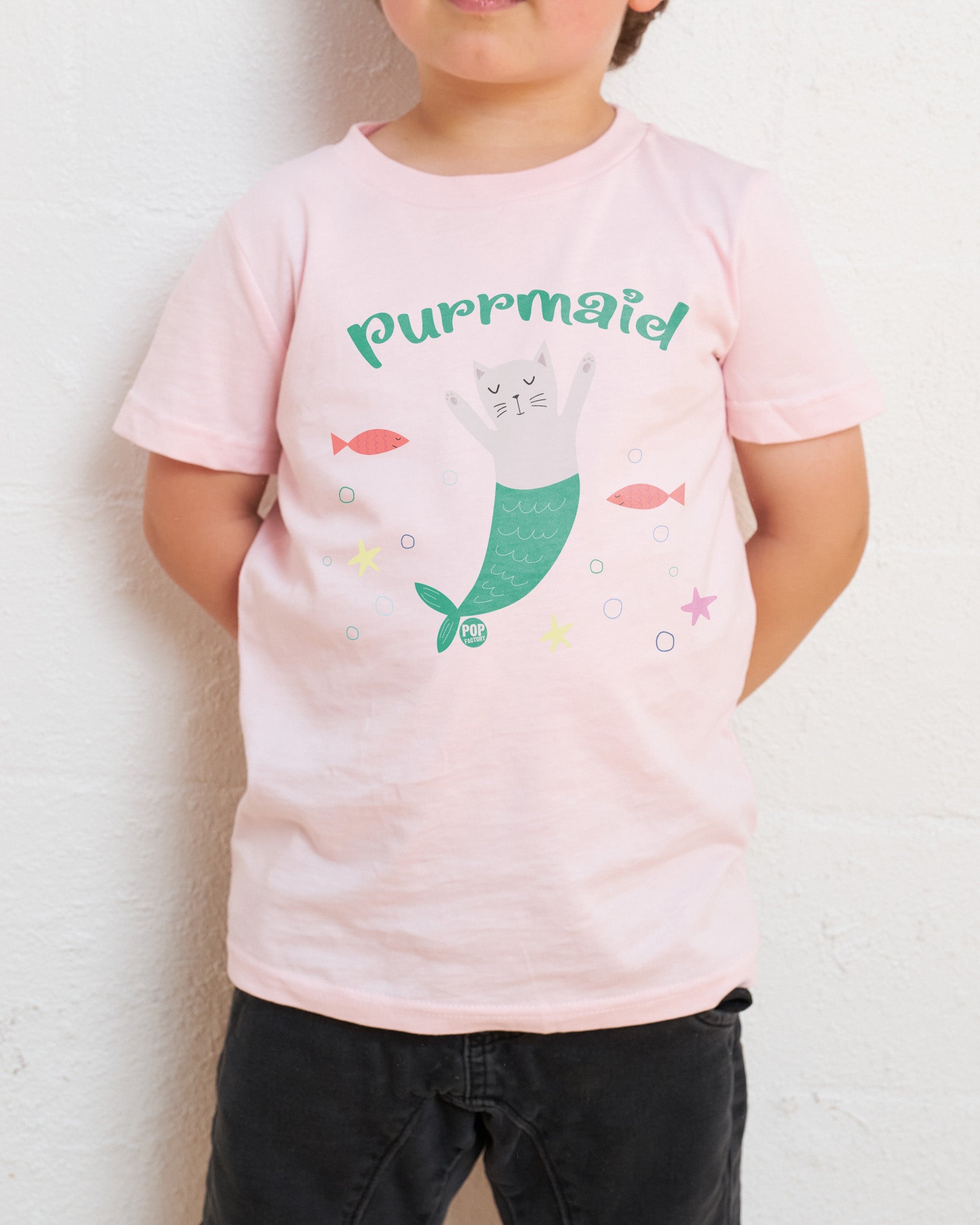 Purrmaid Kids T-Shirt Australia Online Pink