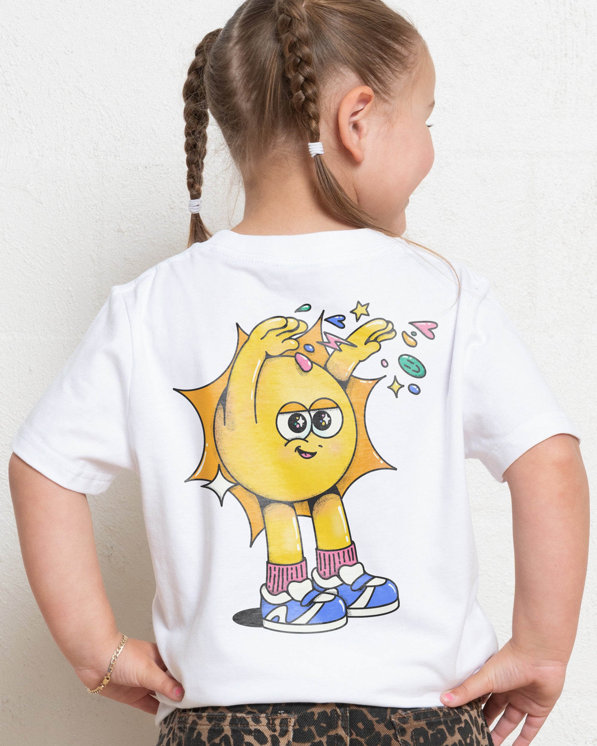 Hit Em' With the Good Vibes White Kids T-Shirt