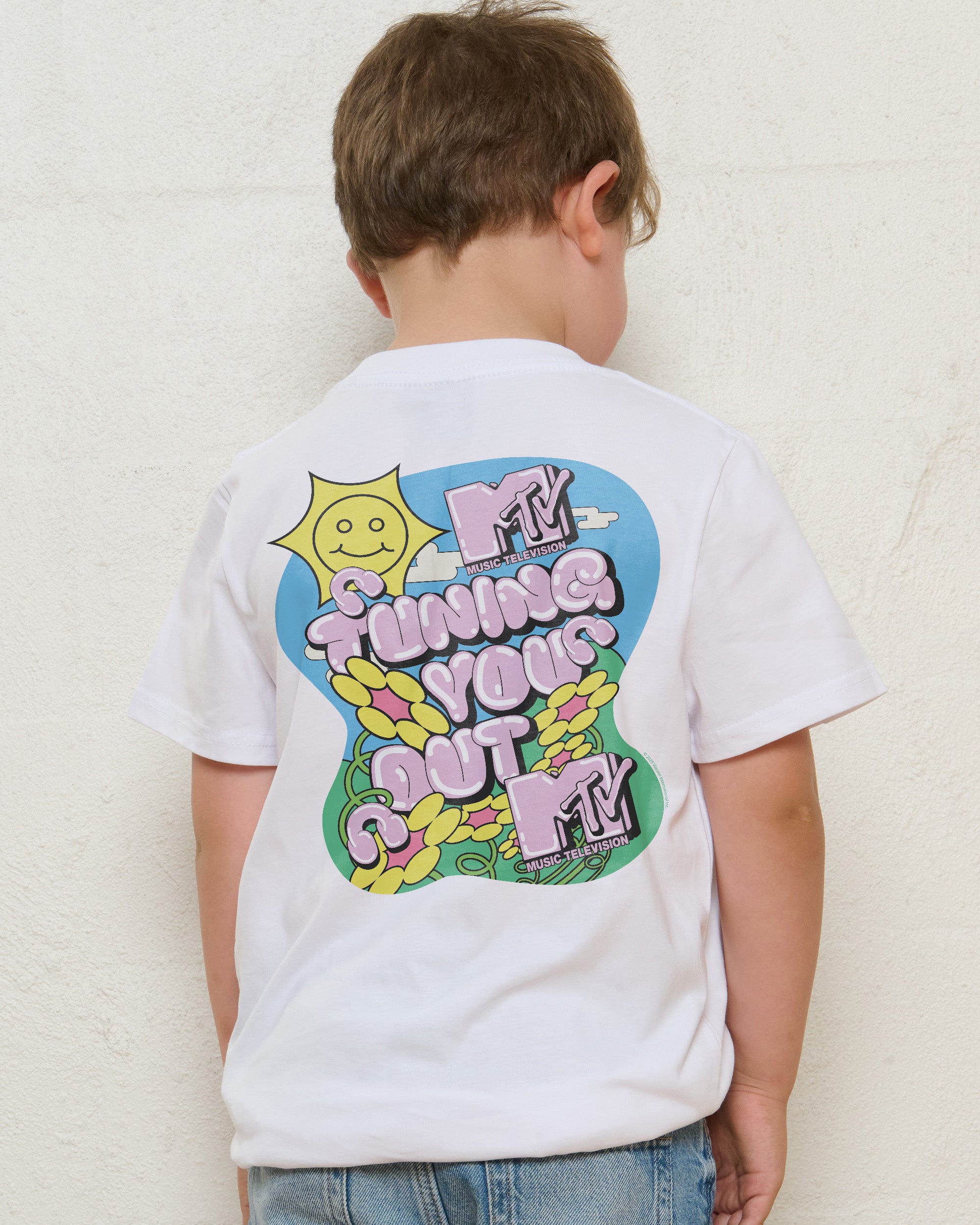 Tuning You Out White Kids T-Shirt