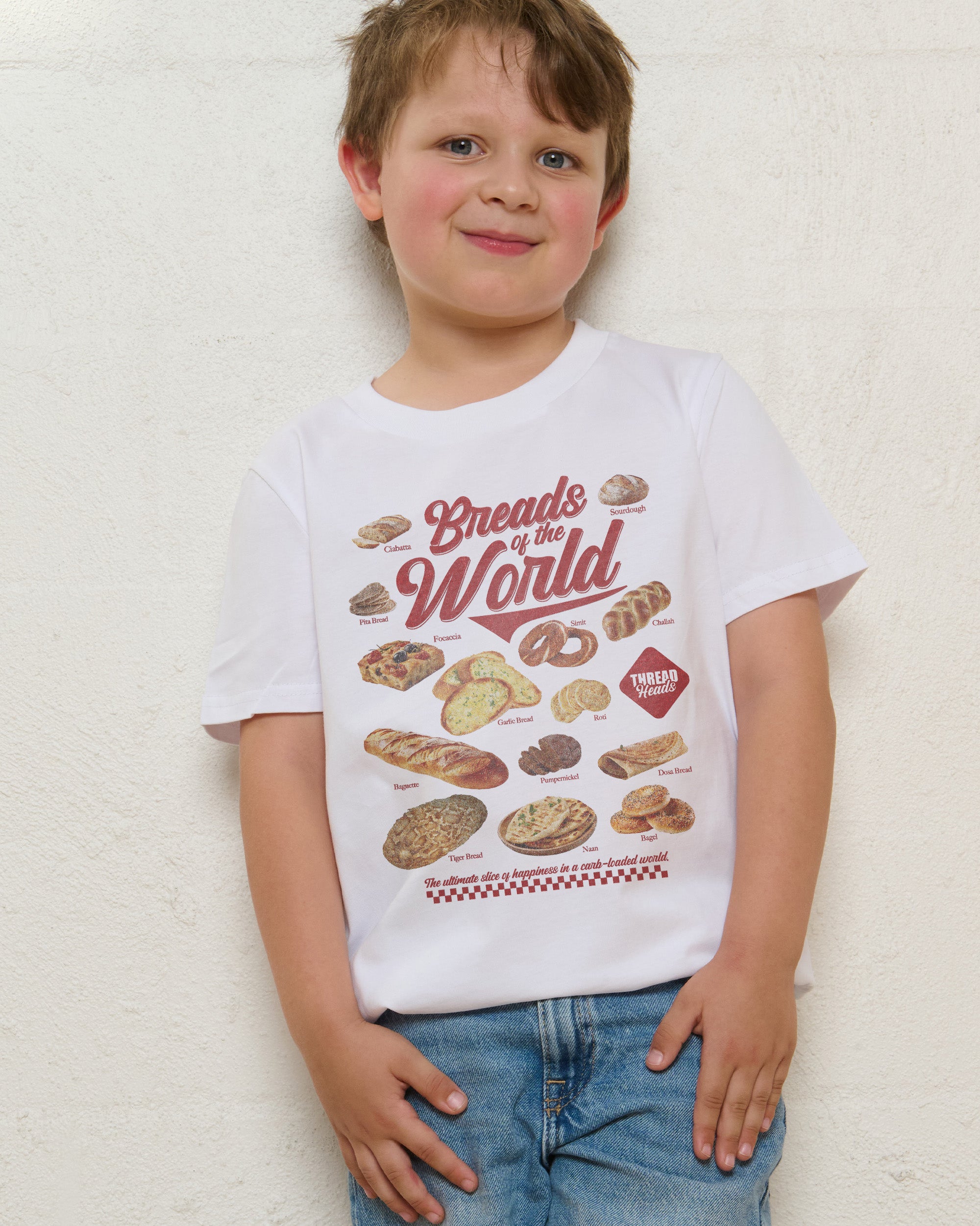 Breads of the World White Kids T-Shirt