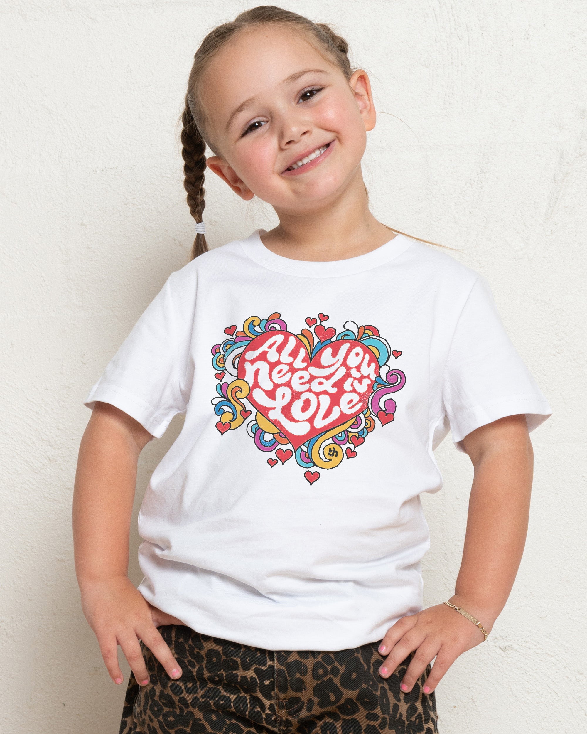 All You Need is Love White Kids T-Shirt
