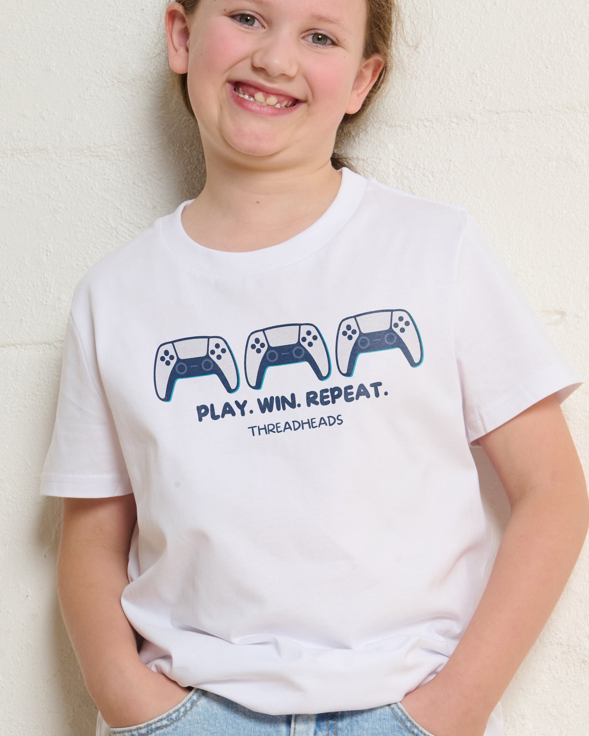 Game Controller White Kids T-Shirt